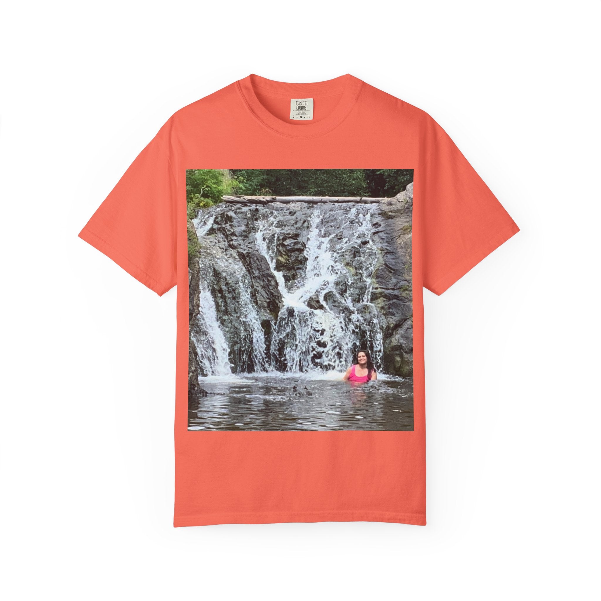 Nature-Inspired Unisex T-Shirt, Waterfall Tee, Outdoor Adventure Shirt, Casual Summer Top, Eco-Friendly Gift