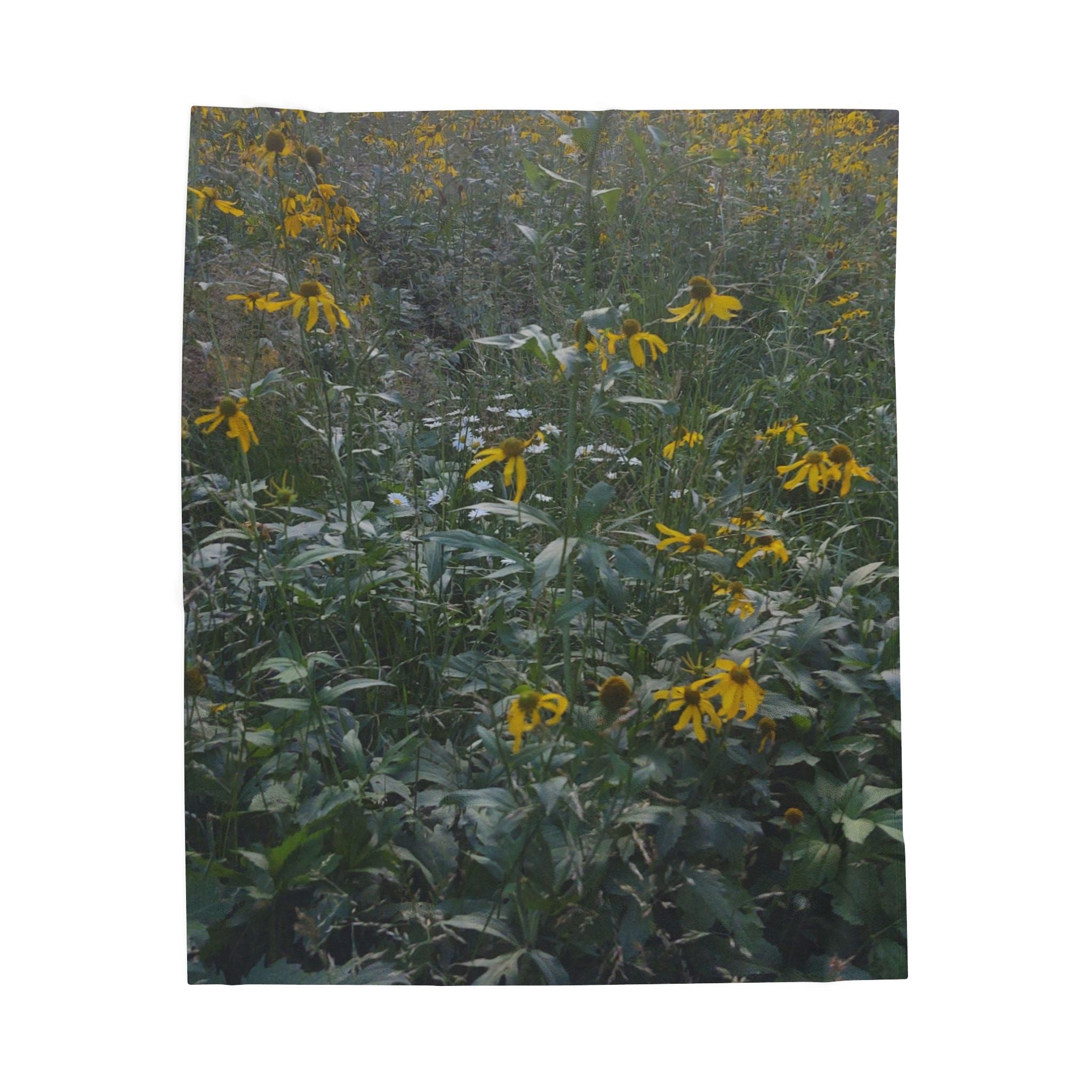 Floral Velveteen Plush Blanket | Cozy Home Decor, Gift for Her, Soft Throw Blanket, Floral Print Blanket, Nature Inspired Decor