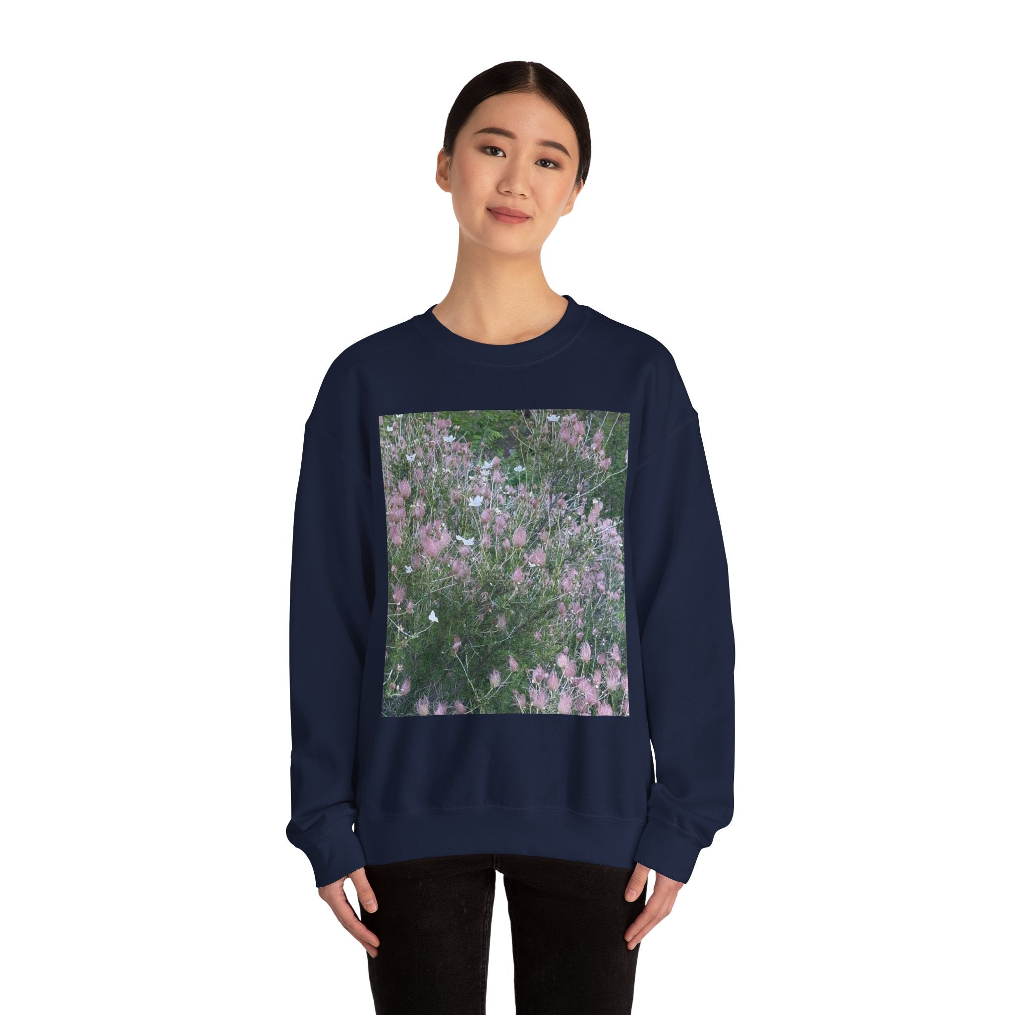 Floral Graphic Crewneck Sweatshirt | Cozy Unisex Apparel, Casual Wear, Plant Lover Gift, Spring Fashion, Everyday Comfort