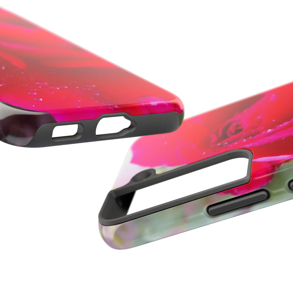 Flower Print Tough Phone Cases, Floral iPhone Case, Durable Mobile Covers, Unique Gift for Her, Birthday Present, Rose Design