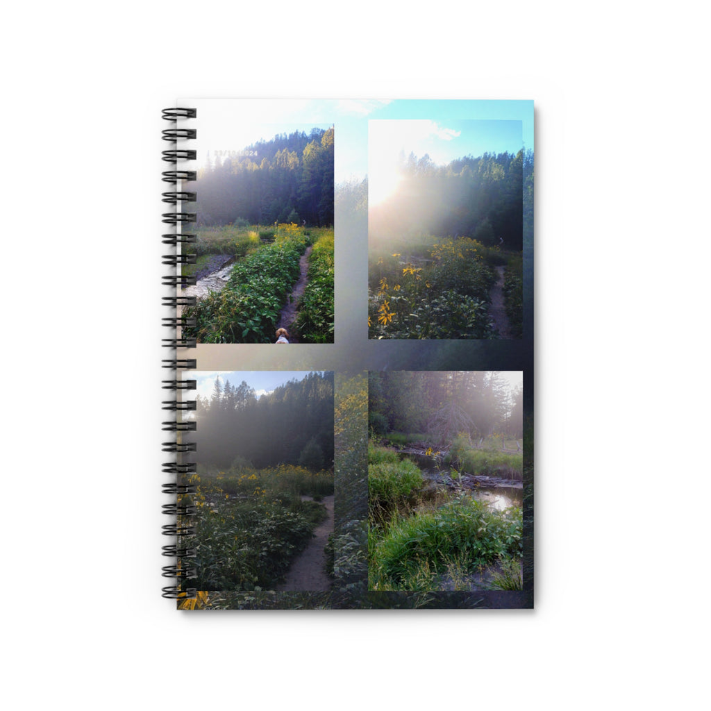 Nature-Inspired Spiral Notebook - Ruled Line, Journal for Writing, Eco-Friendly Gift, Sketchbook, Travel Diary, Outdoor Enthusiast