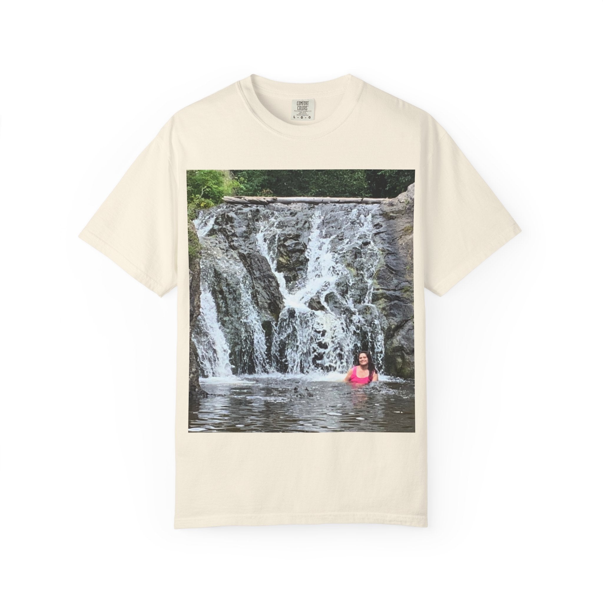 Nature-Inspired Unisex T-Shirt, Waterfall Tee, Outdoor Adventure Shirt, Casual Summer Top, Eco-Friendly Gift