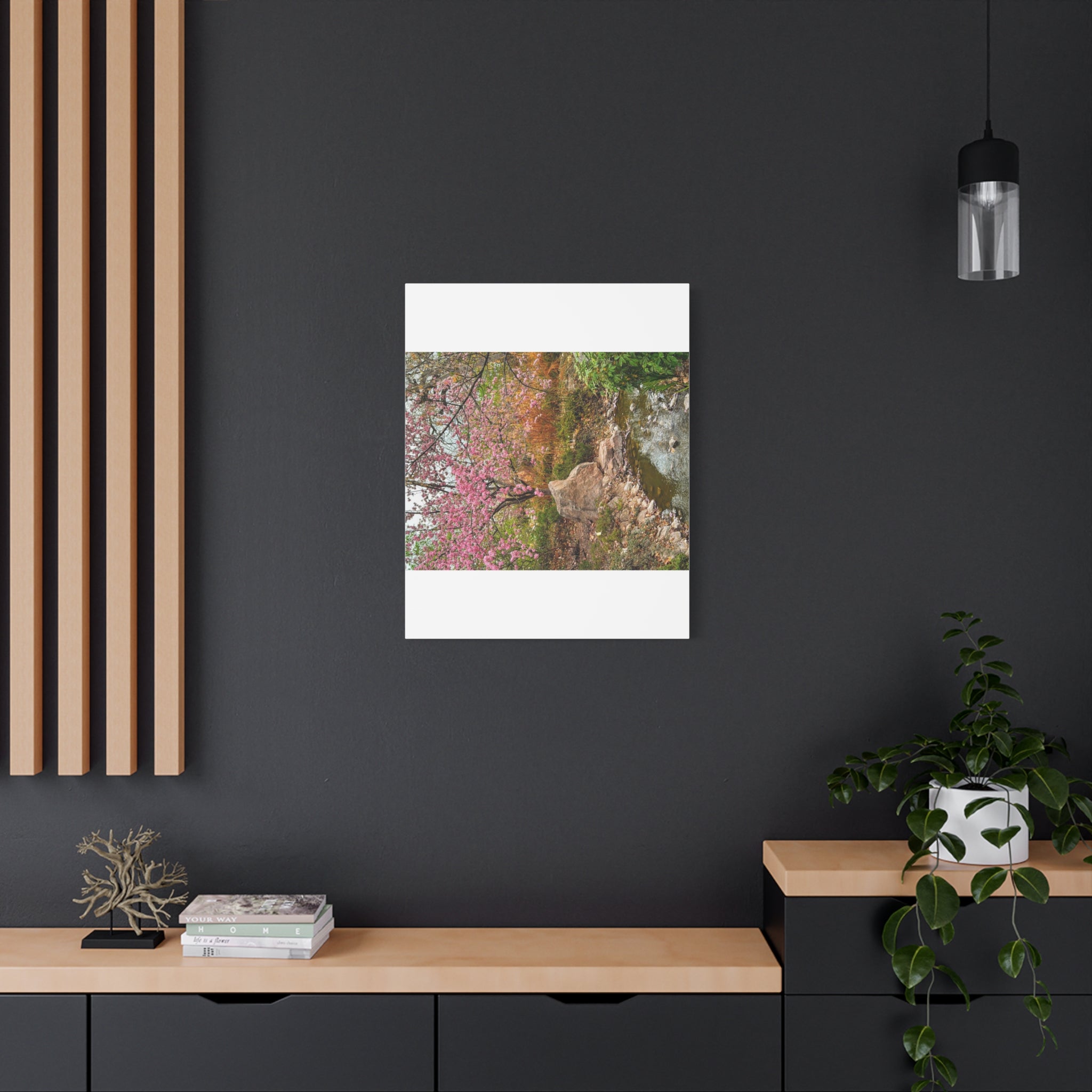 Blossoming Serenity Canvas Print, Floral Wall Art, Nature Decor, Home Aesthetic, Gift Idea for Garden Lovers, Spring Decor