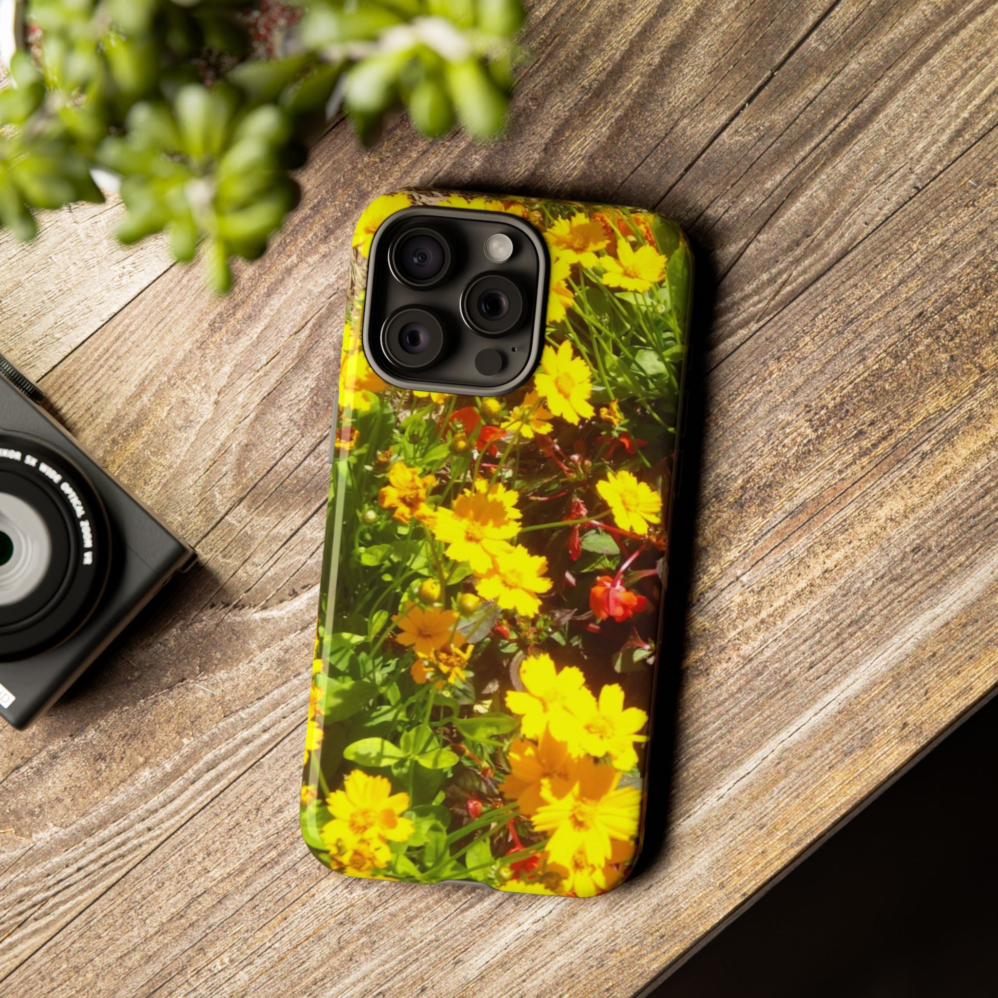 Floral Phone Case - Tough Cases with Vibrant Yellow Flowers, Protective Floral Cover, Spring Decor, Gift Idea for Nature Lovers, [...]
