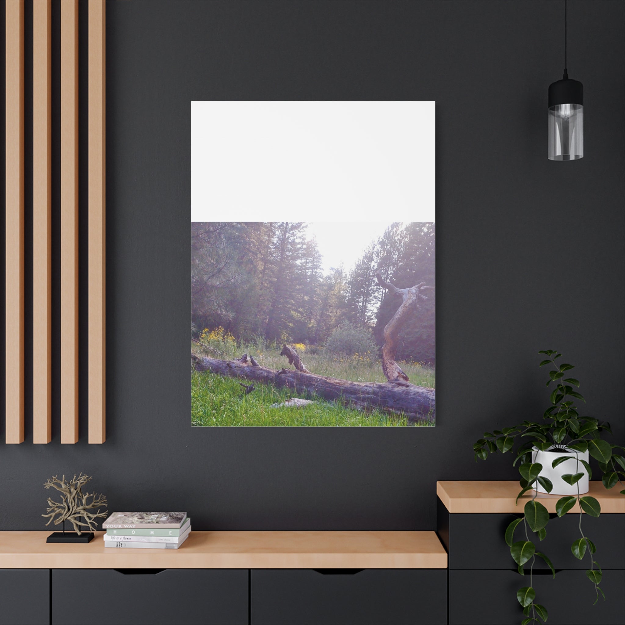 Matte Canvas Wall Art - Serene Nature Scene, Perfect for Home Decor, Gift for Nature Lovers, Office Wall Decoration, Rustic Art Print