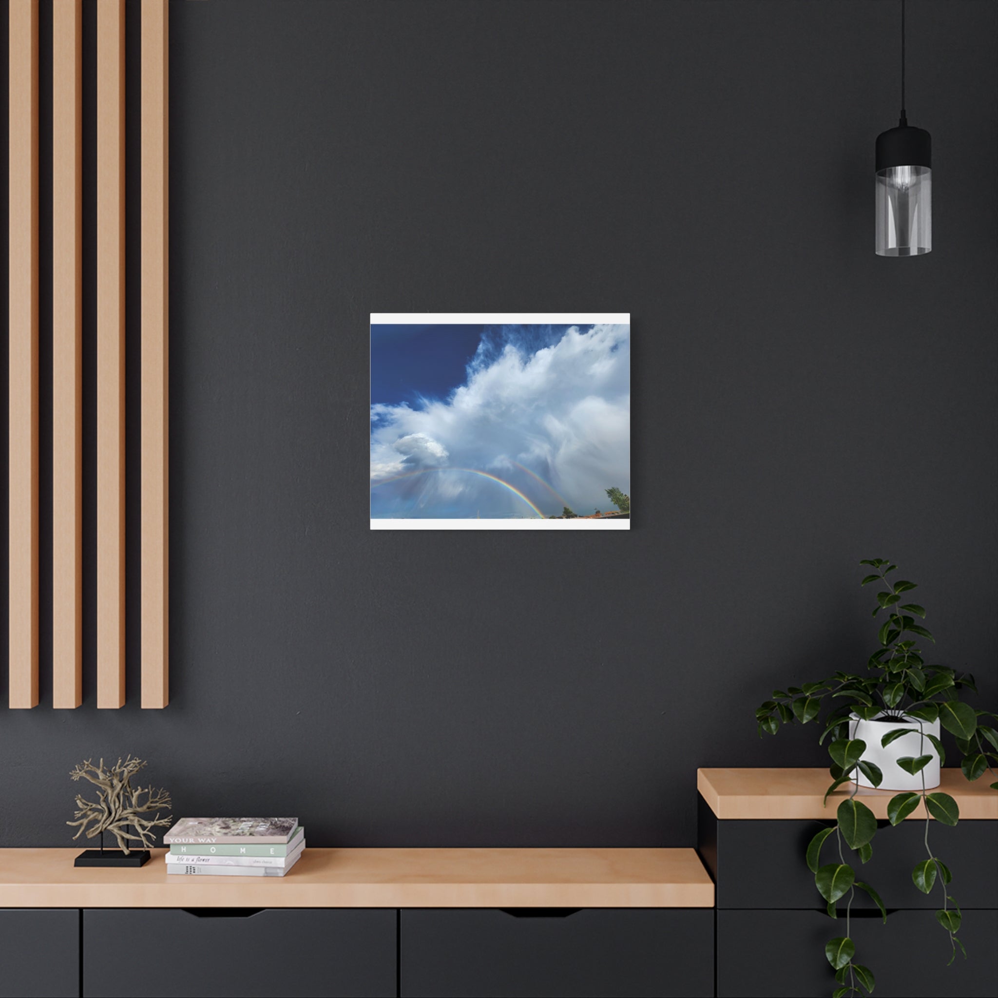 Rainbow Cloud Art Canvas Print, Stretched Wall Decor, Home/Office Art, Gift for Nature Lovers, Gallery Wall Accent