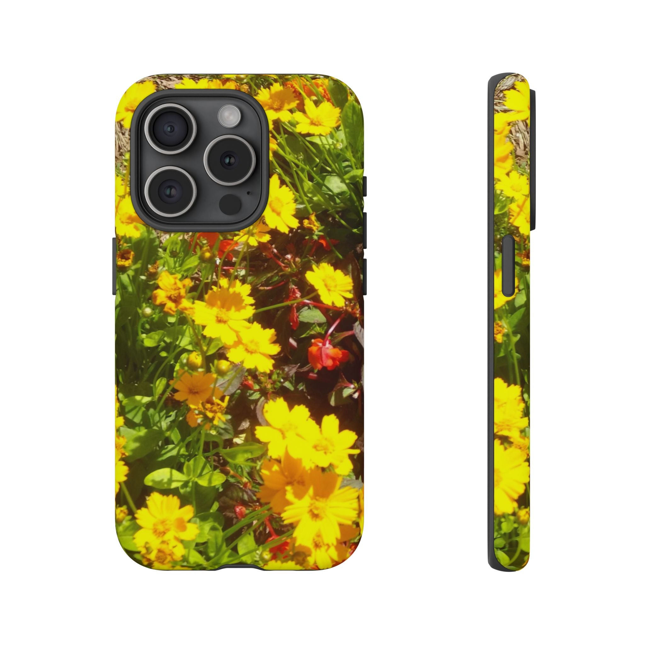 Floral Phone Case - Tough Cases with Vibrant Yellow Flowers, Protective Floral Cover, Spring Decor, Gift Idea for Nature Lovers, [...]