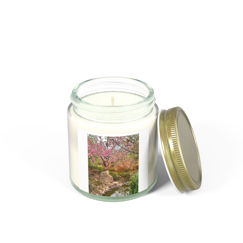 Spring Blossom Scented Candle - Aromatherapy Gift, Natural Coconut Apricot Wax, Home Décor, Relaxation, Self-Care