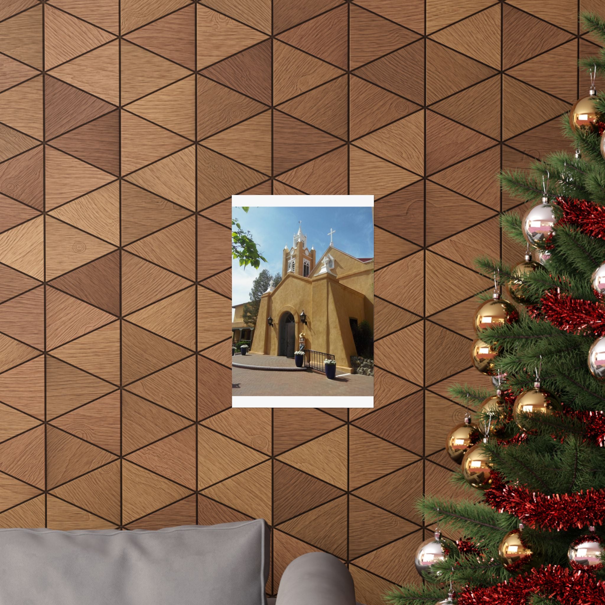 Matte Vertical Poster of Charming Church, Wall Art, Home Decor, Art Print, Gift for Housewarming, Unique Artwork