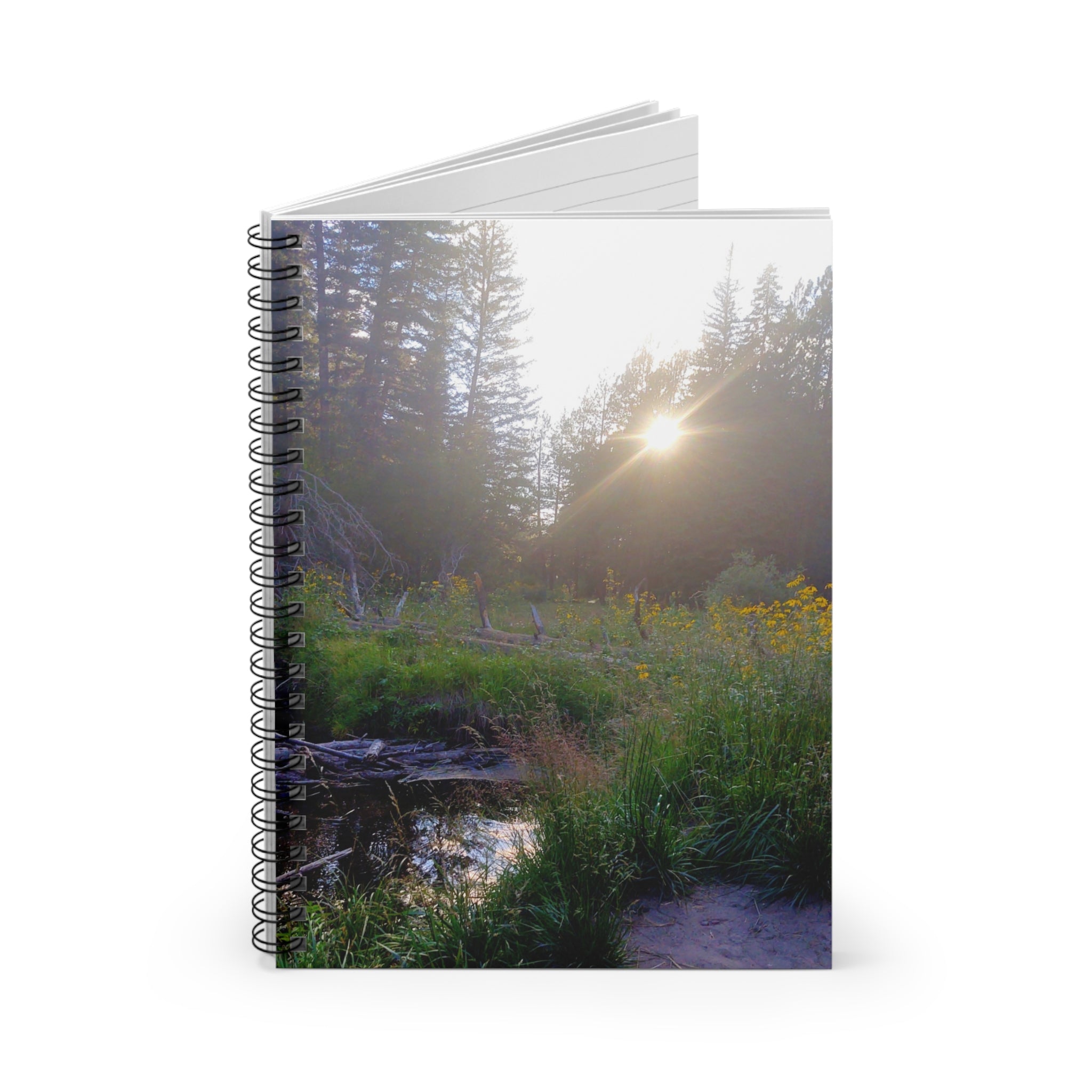 Nature-Inspired Spiral Notebook - Ruled Line, Journaling, Sketching, Gift for Nature Lovers, Eco-Friendly, Inspirational Writing