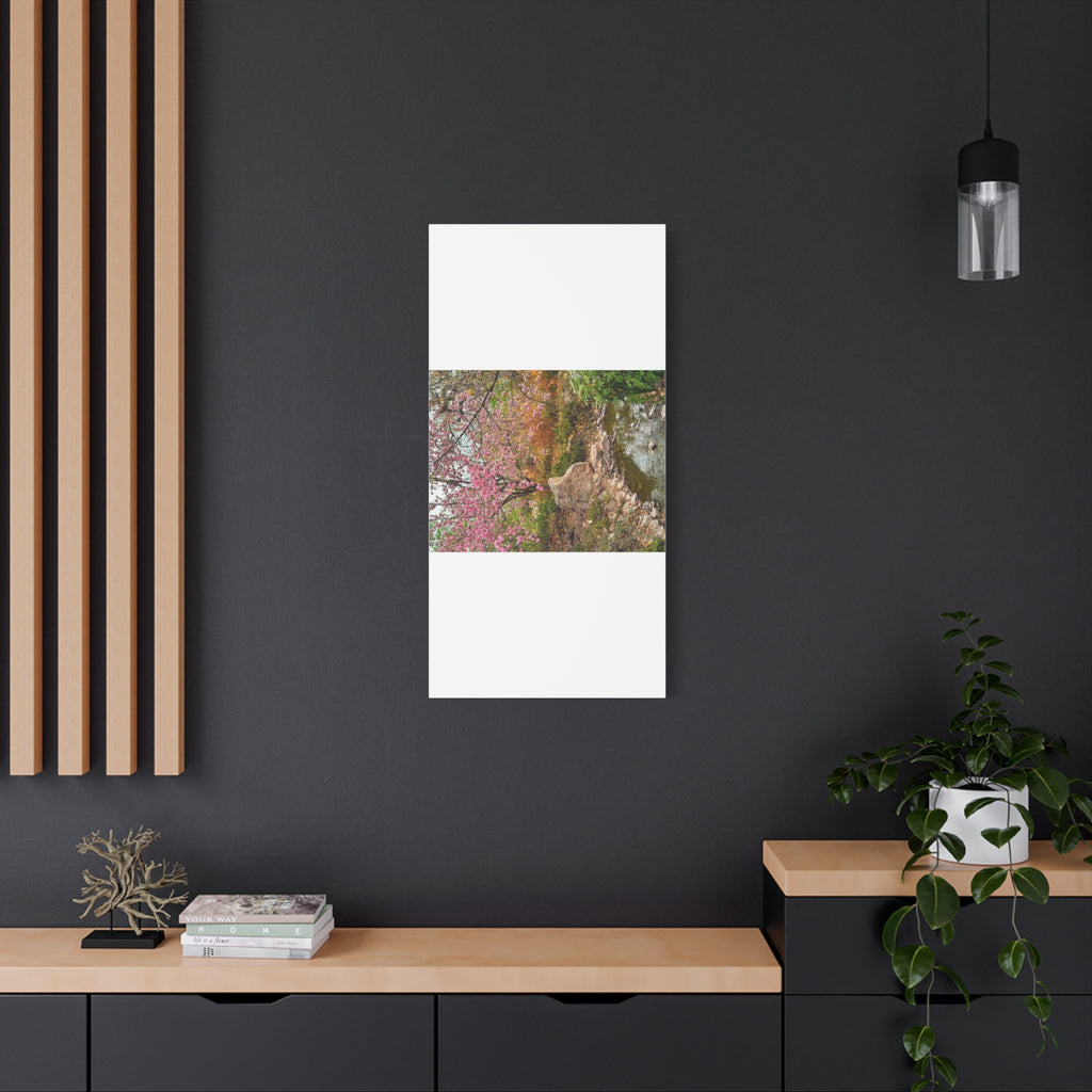 Blossoming Serenity Canvas Print, Floral Wall Art, Nature Decor, Home Aesthetic, Gift Idea for Garden Lovers, Spring Decor