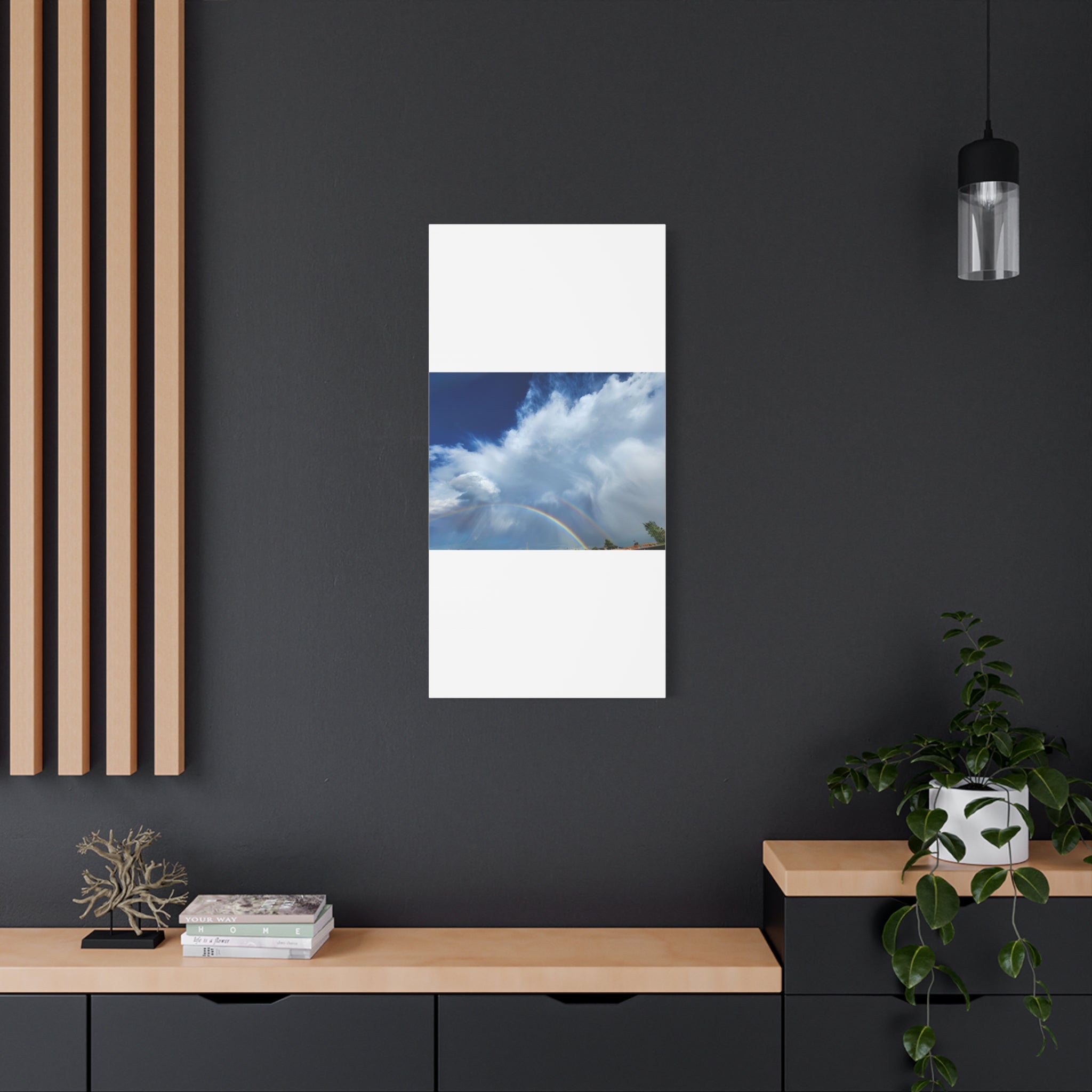 Rainbow Cloud Art Canvas Print, Stretched Wall Decor, Home/Office Art, Gift for Nature Lovers, Gallery Wall Accent