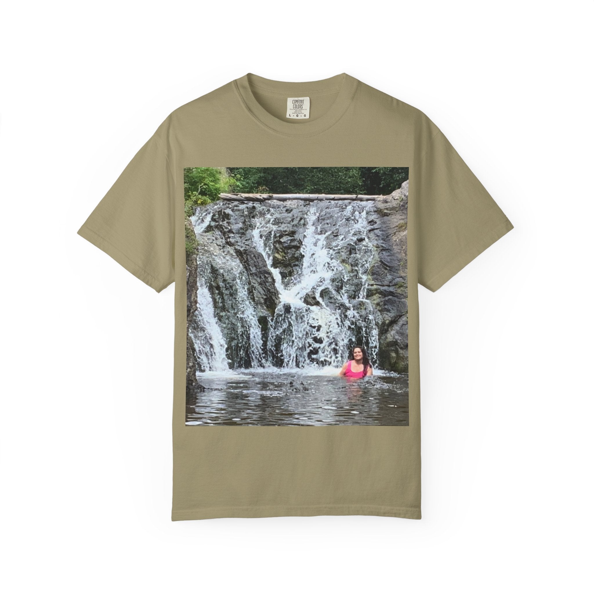 Nature-Inspired Unisex T-Shirt, Waterfall Tee, Outdoor Adventure Shirt, Casual Summer Top, Eco-Friendly Gift