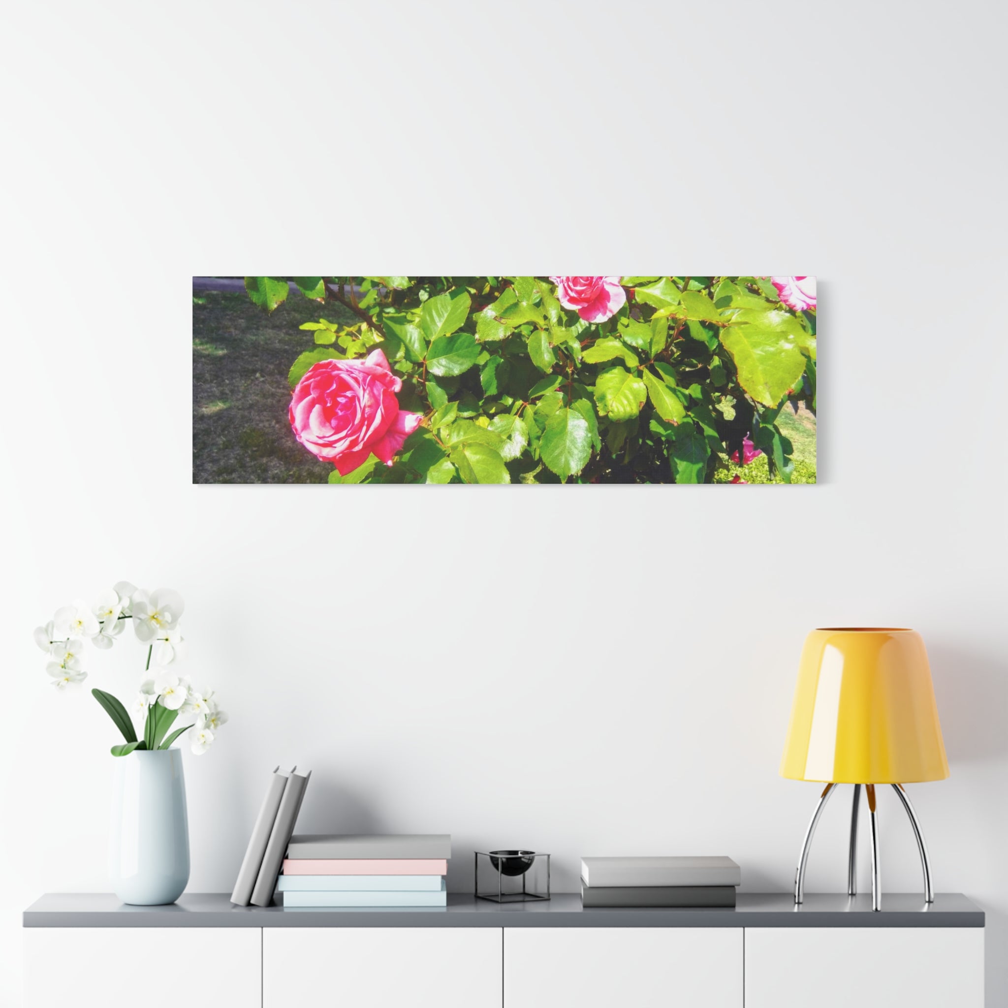 Floral Canvas Wall Art, Pink Rose Decor, Home Gallery Piece, Flower Photography, Garden Wall Decor, Floral Print
