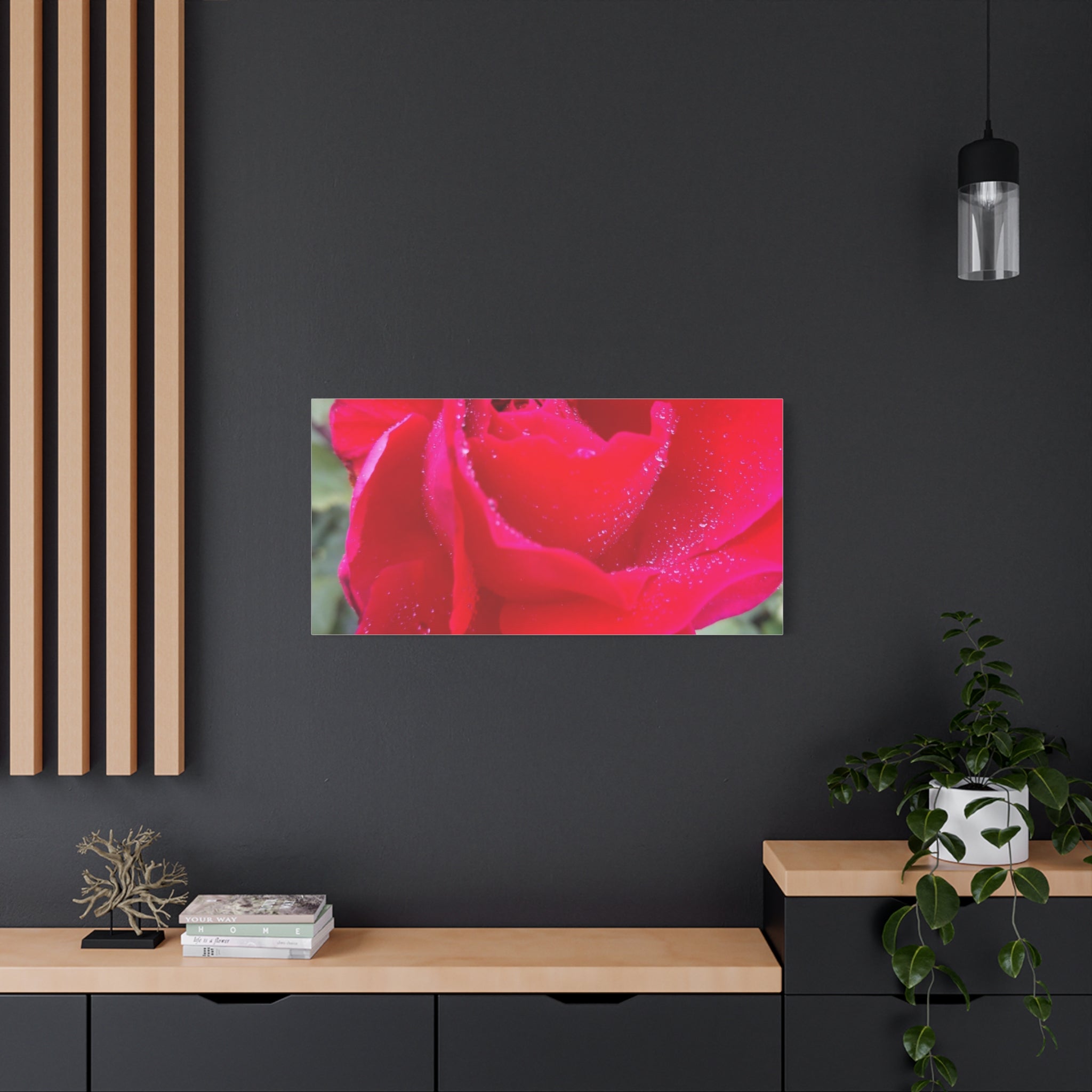 Stunning Floral Canvas Print, Home Decor, Wall Art, Gift for Flower Lovers, Red Rose Art, Mother's Day Gift