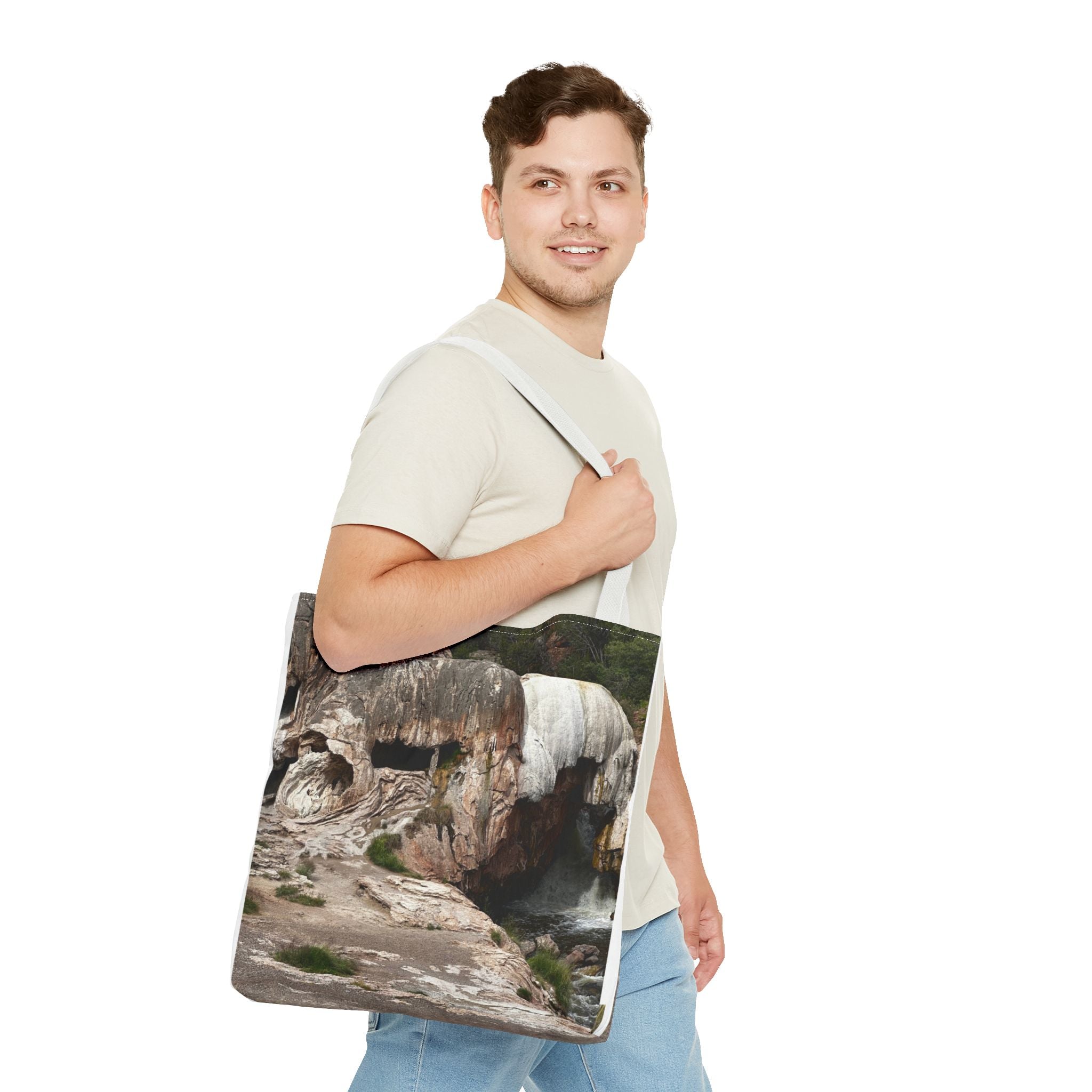 Nature-Inspired Tote Bag for Adventurers, Eco-Friendly Gift, Boho Style, Travel Essentials, Hiking Accessory, Unique Art Print