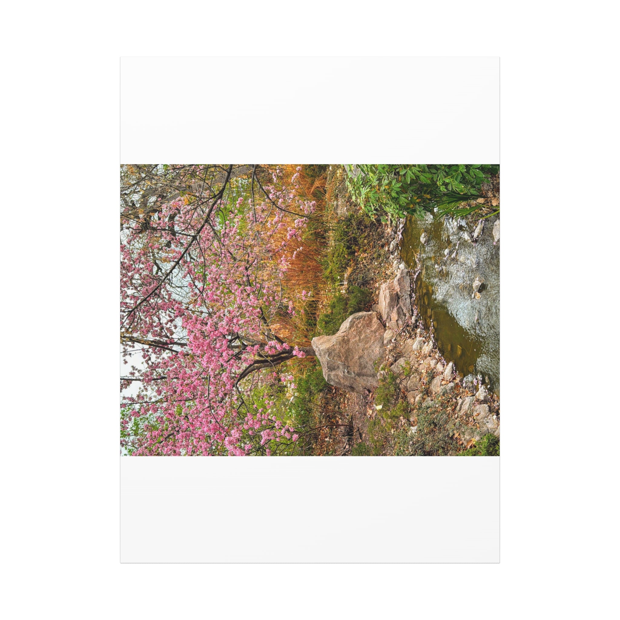 Blossoming Serenity Canvas Print, Floral Wall Art, Nature Decor, Home Aesthetic, Gift Idea for Garden Lovers, Spring Decor