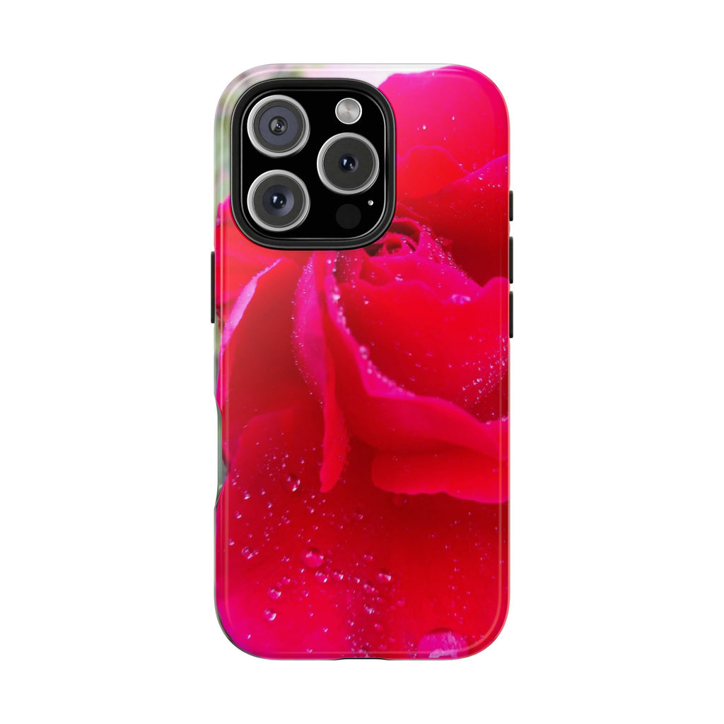 Flower Print Tough Phone Cases, Floral iPhone Case, Durable Mobile Covers, Unique Gift for Her, Birthday Present, Rose Design