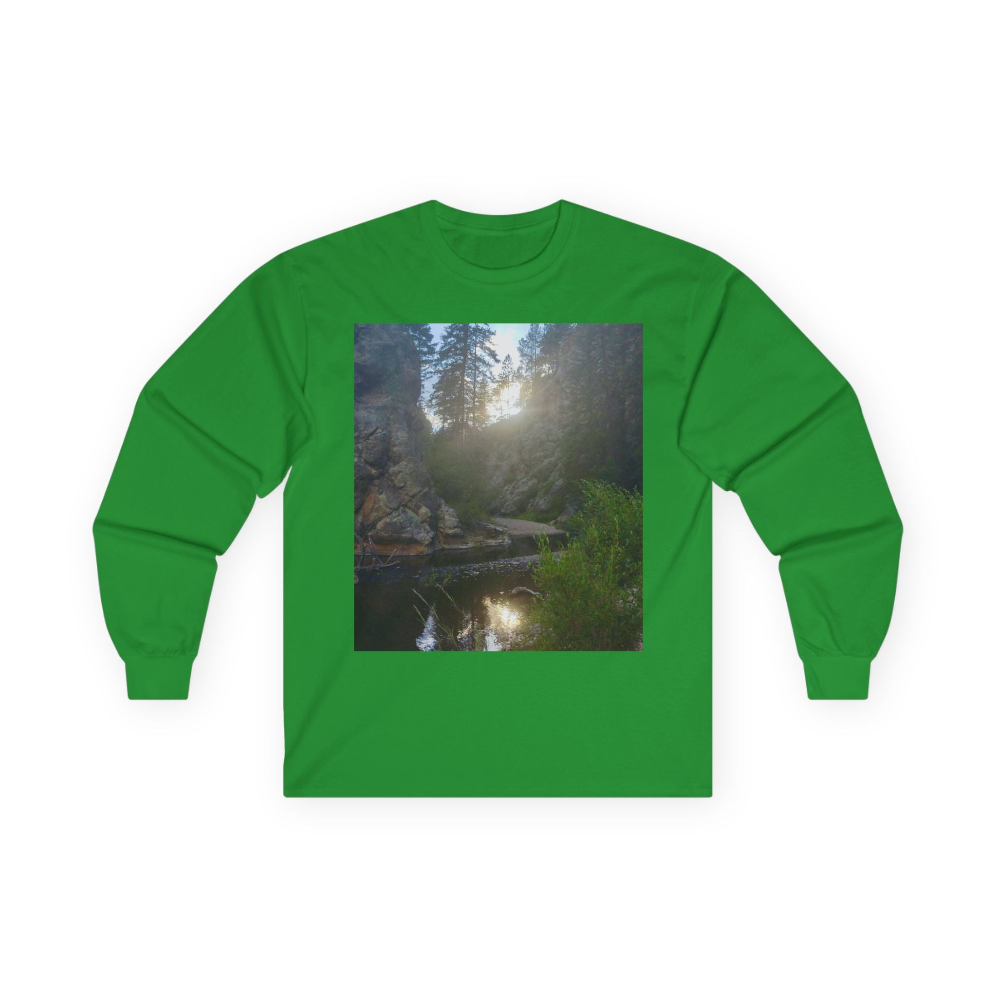 Nature-Inspired Unisex Long Sleeve Tee, Outdoor Adventure Shirt, Gift for Nature Lovers, Casual Wear, Eco-Friendly Apparel