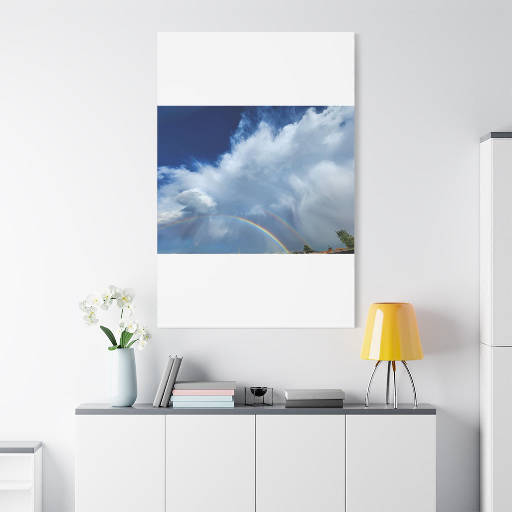 Rainbow Cloud Art Canvas Print, Stretched Wall Decor, Home/Office Art, Gift for Nature Lovers, Gallery Wall Accent