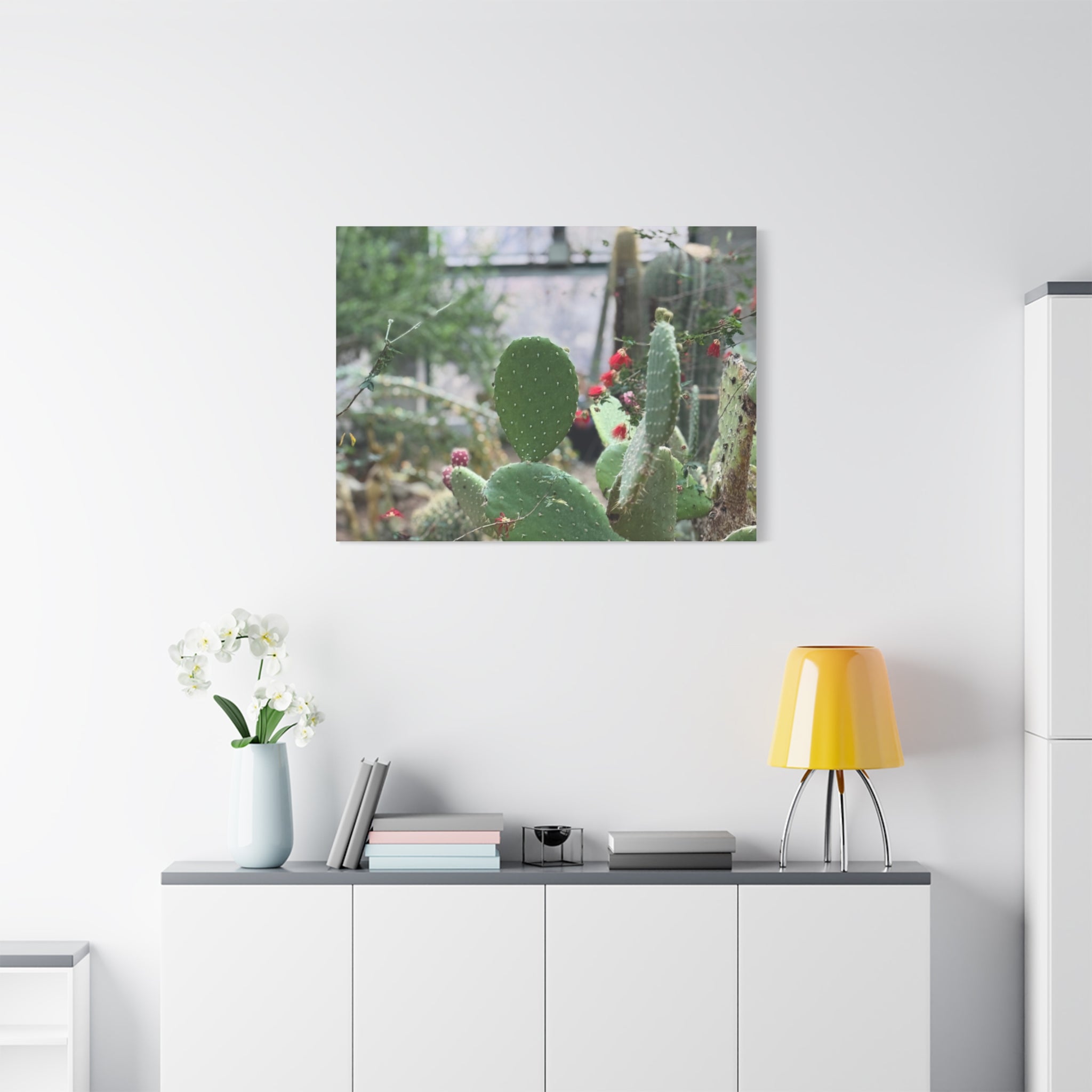 Cactus Matte Canvas Wall Art, Nature Decor, Southwestern Room Design, Green Plant Prints, Home and Office Wall Decor