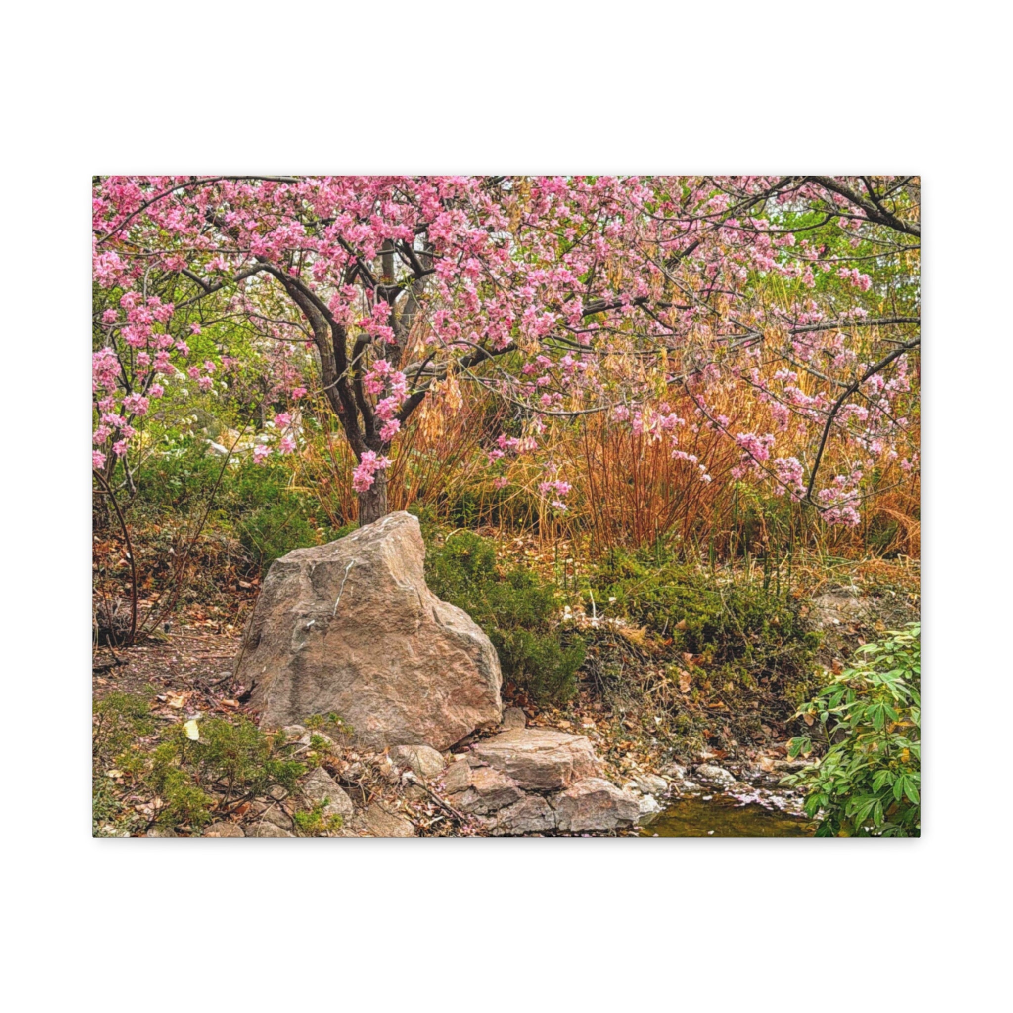 Canvas Wall Art, Floral Landscape Print, Home Decor, Gift for Nature Lovers, Spring Decor, Wall Art for Living Room