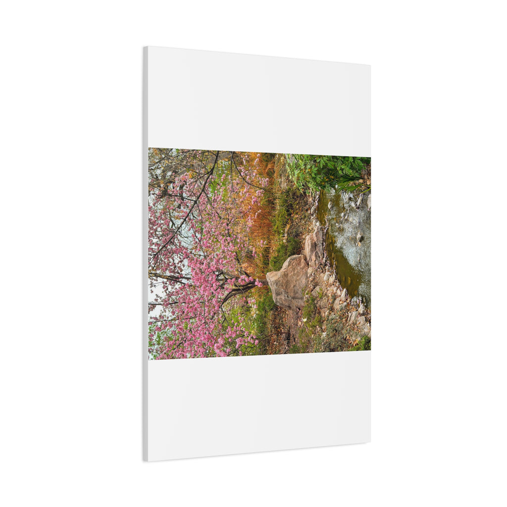 Blossoming Serenity Canvas Print, Floral Wall Art, Nature Decor, Home Aesthetic, Gift Idea for Garden Lovers, Spring Decor