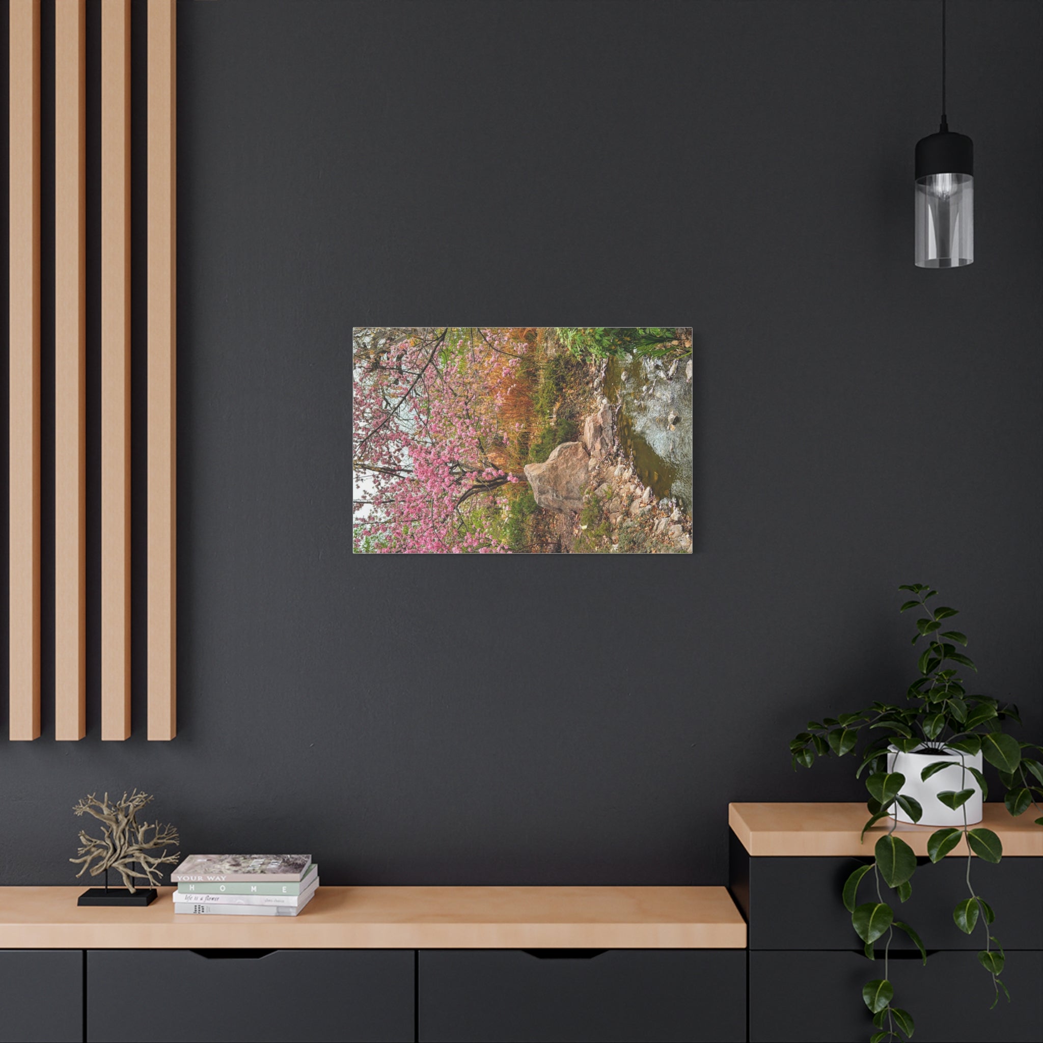 Blossoming Serenity Canvas Print, Floral Wall Art, Nature Decor, Home Aesthetic, Gift Idea for Garden Lovers, Spring Decor