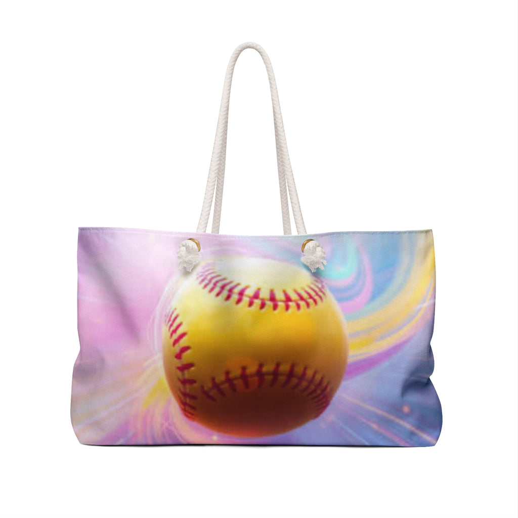 Softball Weekender Bag, Sports Tote, Travel Bag for Athletes, Softball Lover Gift, Gym Bag for Sports Events