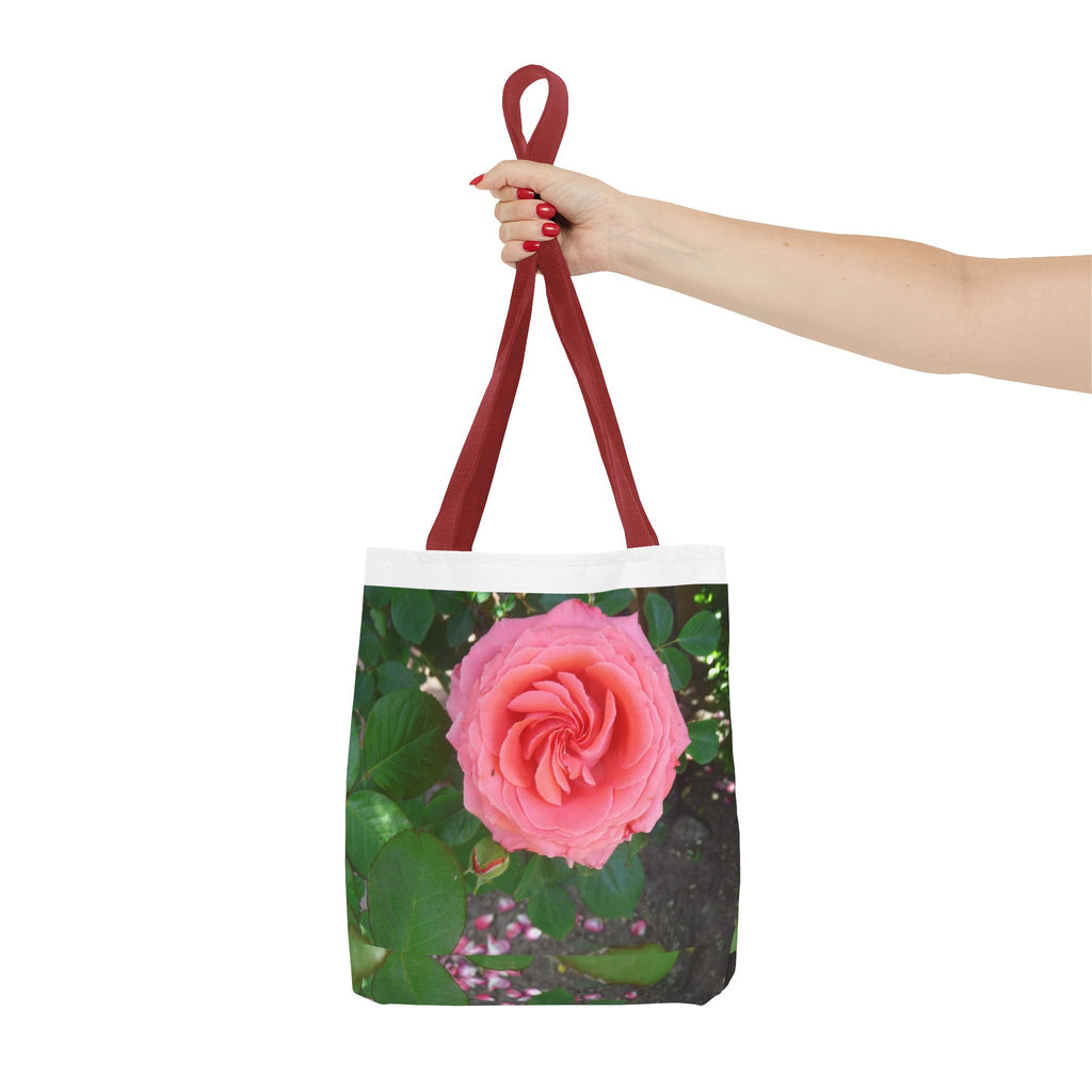 Floral Rose Tote Bag, Stylish Shopping Bag, Eco-Friendly Tote, Gift for Her, Summer Outing Accessory