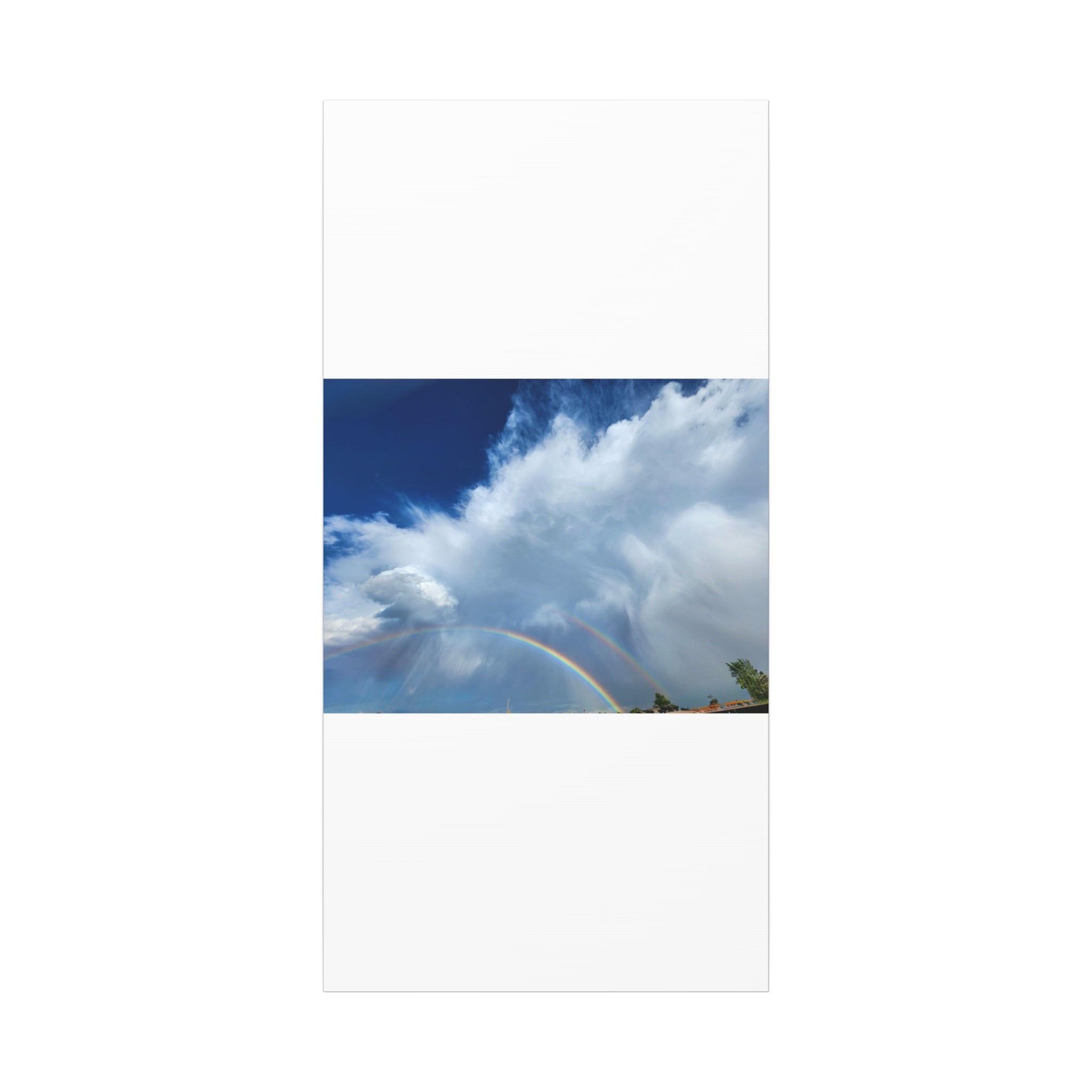 Rainbow Cloud Art Canvas Print, Stretched Wall Decor, Home/Office Art, Gift for Nature Lovers, Gallery Wall Accent