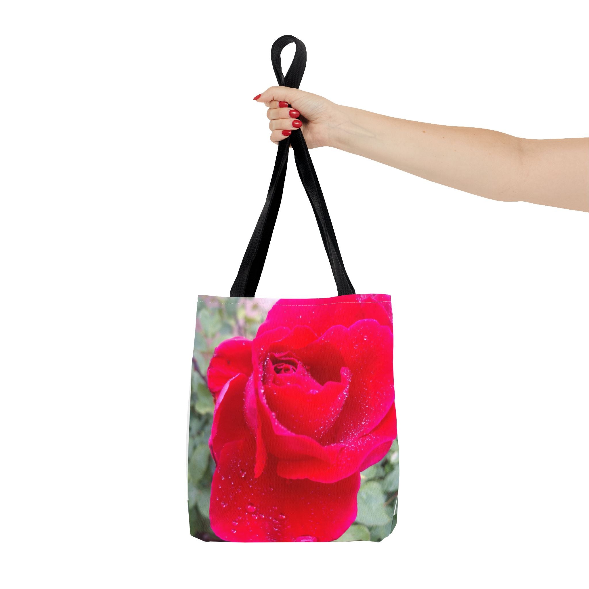 Vibrant Floral Tote Bag - Eco-Friendly Canvas, Perfect for Shopping, Beach Days, or Gift Giving - Rose Design