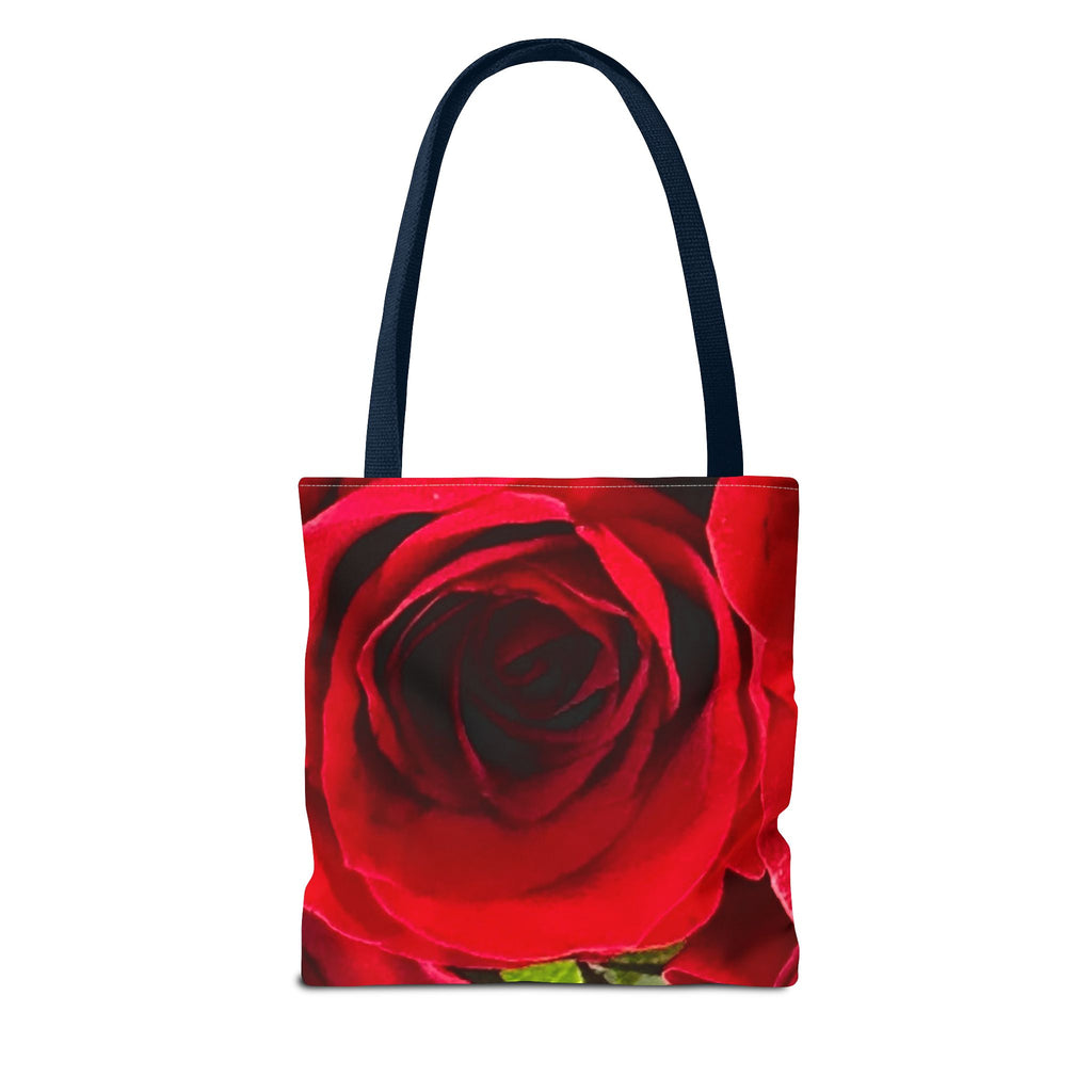 Romantic Floral Tote Bag, Stylish Grocery Bag, Perfect Gift for Mothers Day, Beach Tote, Everyday Use, AOP Red Rose Design