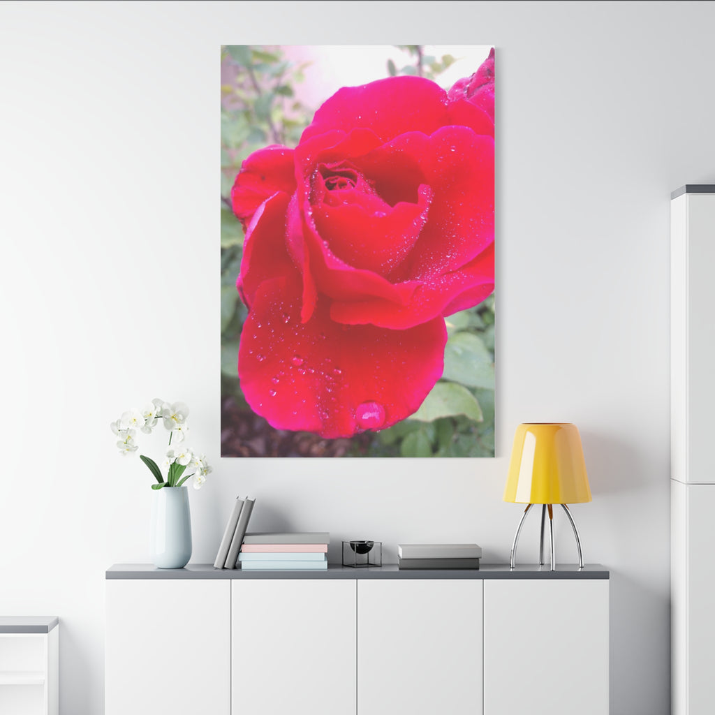 Stunning Floral Canvas Print, Home Decor, Wall Art, Gift for Flower Lovers, Red Rose Art, Mother's Day Gift