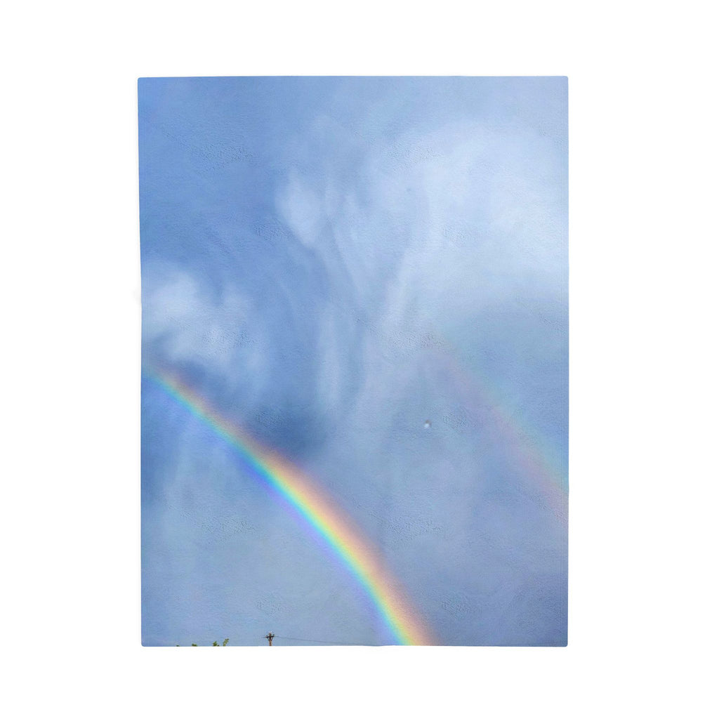 Cozy Velveteen Plush Blanket | Soft Rainbow Throw, Perfect for Home Decor, Gifts, Cozy Evenings & Snuggly Celebrations