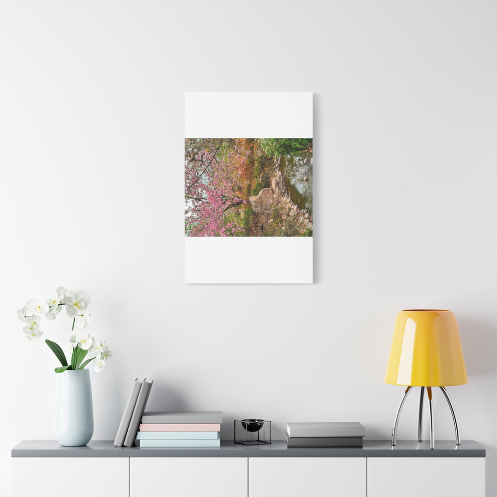 Blossoming Serenity Canvas Print, Floral Wall Art, Nature Decor, Home Aesthetic, Gift Idea for Garden Lovers, Spring Decor
