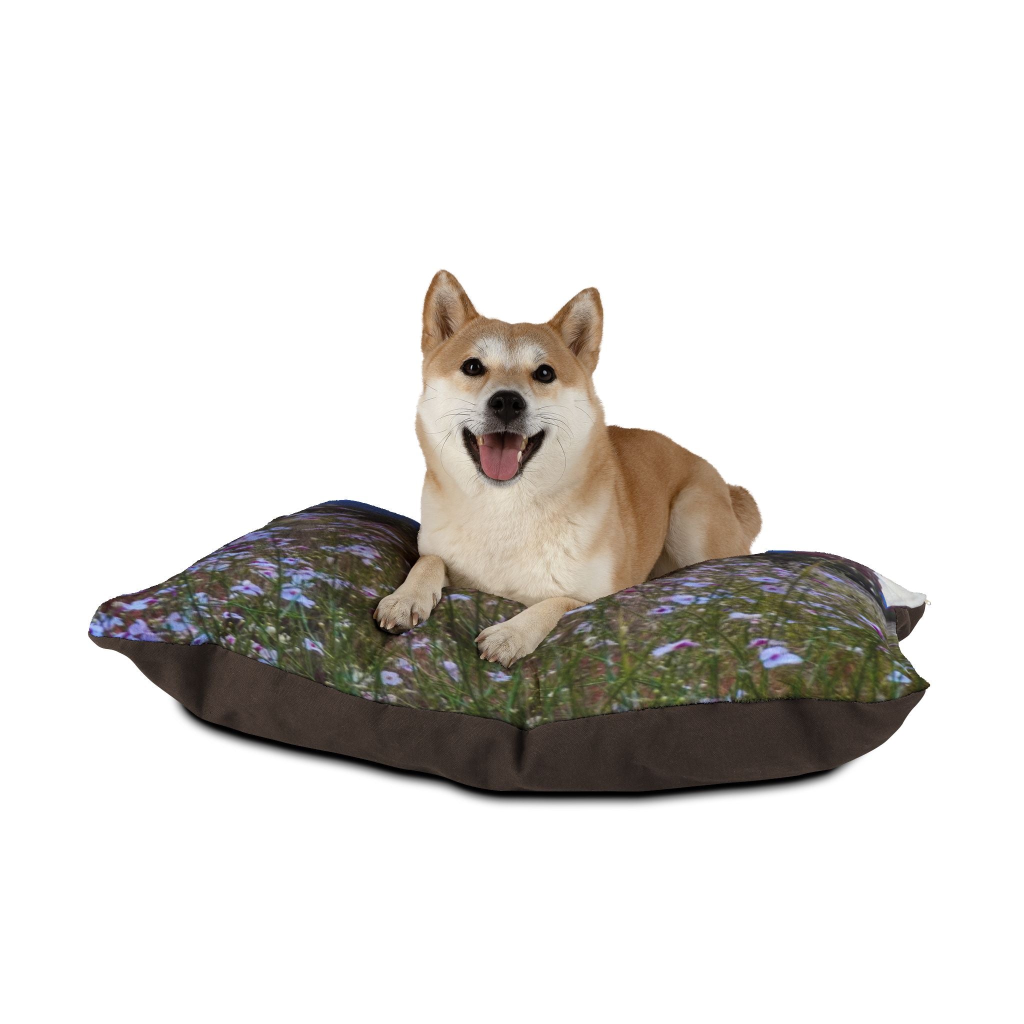 Floral Pet Bed - Cozy Dog Bed, Cat Bed, Soft Pillow for Pets, Flower Design Pet Accessories, Gift for Pet Lovers
