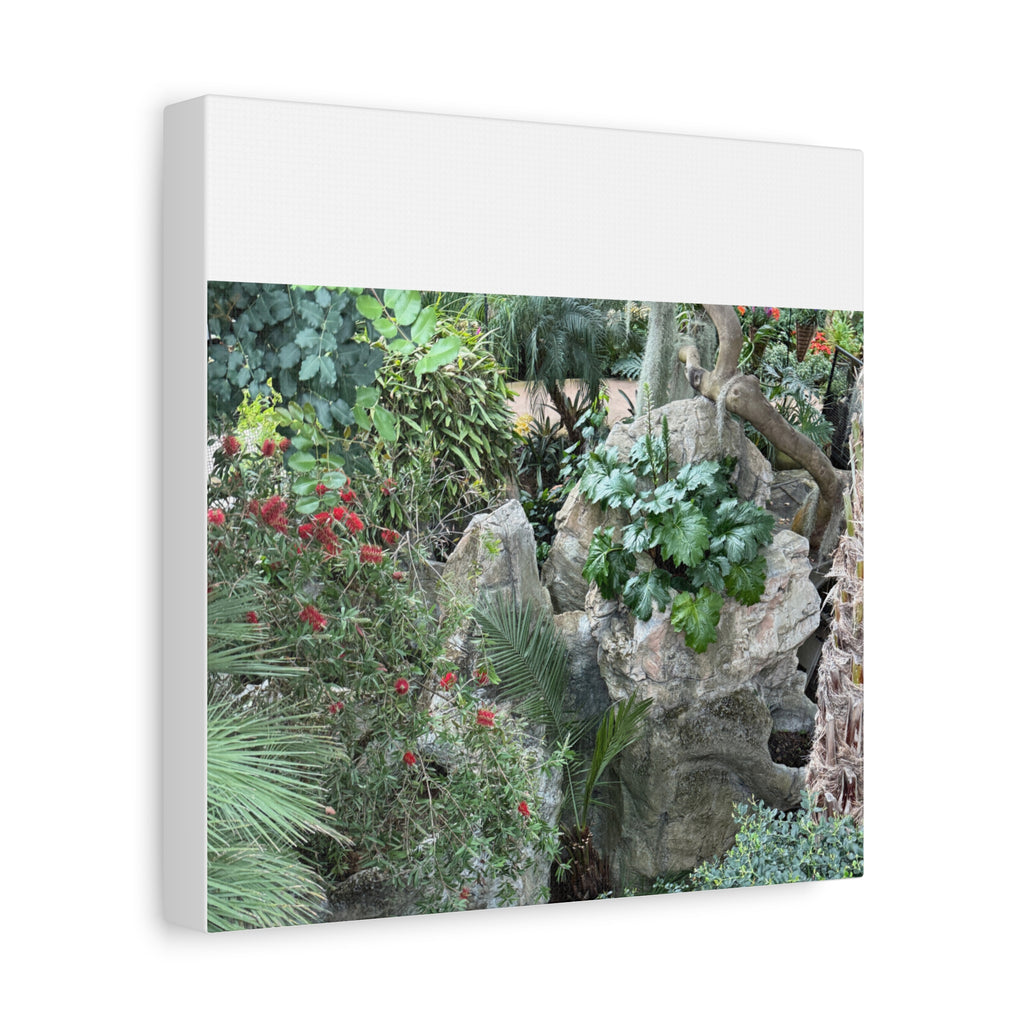 Garden Landscape Canvas Wall Art, Nature Decor, Home Decoration, Gift for Nature Lovers, Eco-Friendly Art, Botanical Wall Decor