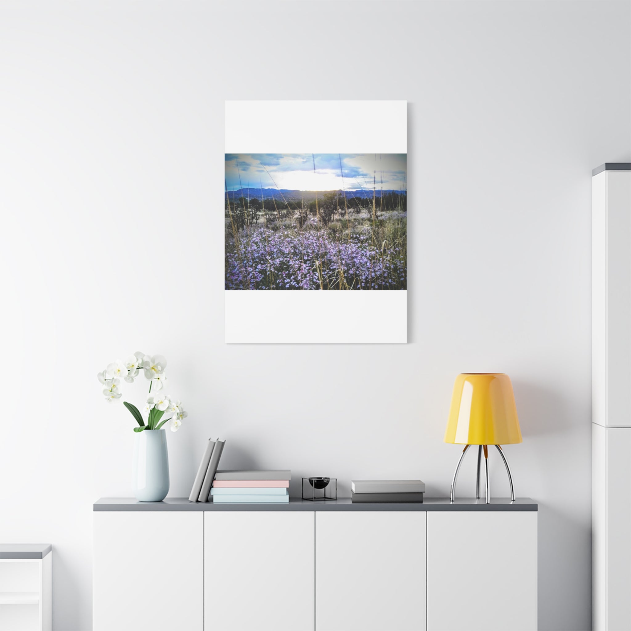 Framed Botanical Wall Art, Floral Canvas Print, Nature Decor, Home Interior Art, Gift for Garden Lovers, Beautiful Flower Landscape