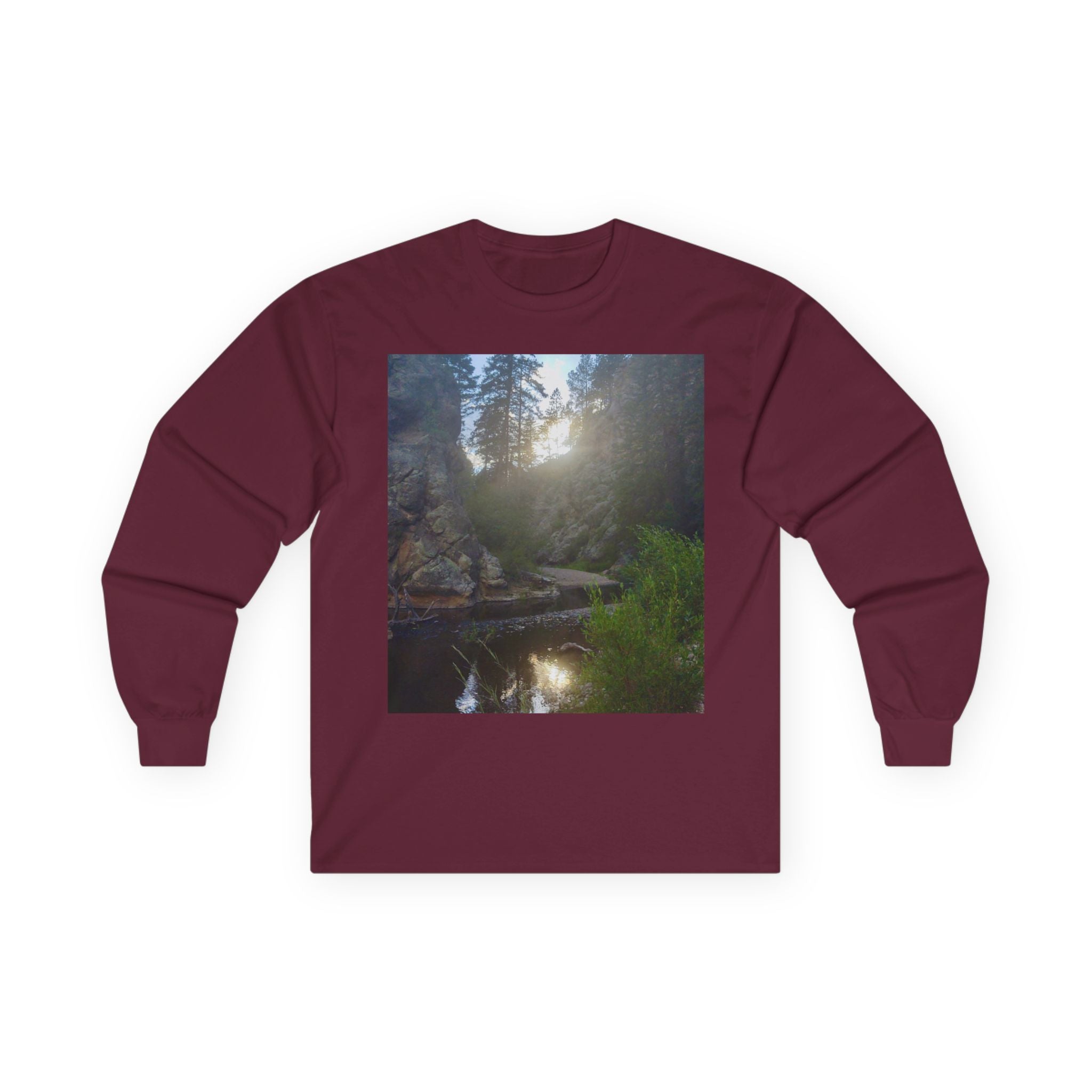 Nature-Inspired Unisex Long Sleeve Tee, Outdoor Adventure Shirt, Gift for Nature Lovers, Casual Wear, Eco-Friendly Apparel