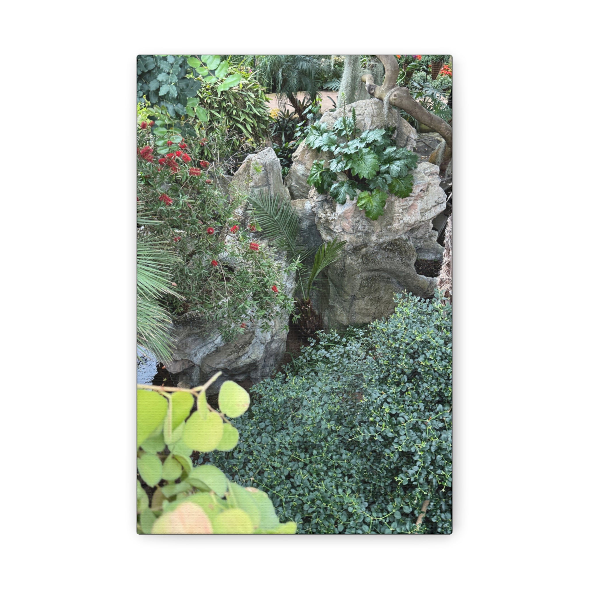 Canvas Wall Art, Tropical Garden Print, Home Decor, Botanical Artwork, Nature Lover Gift, Modern Interior Design