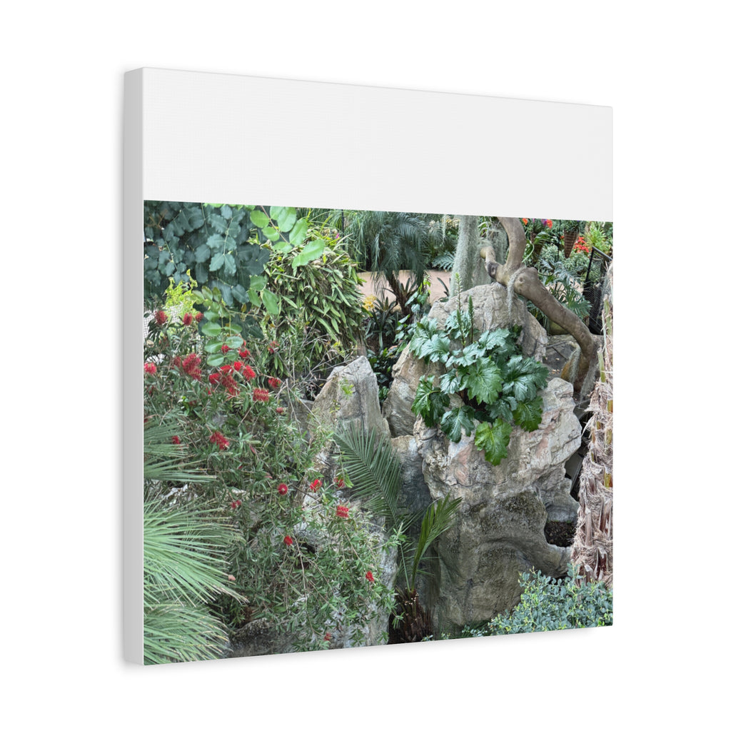 Garden Landscape Canvas Wall Art, Nature Decor, Home Decoration, Gift for Nature Lovers, Eco-Friendly Art, Botanical Wall Decor