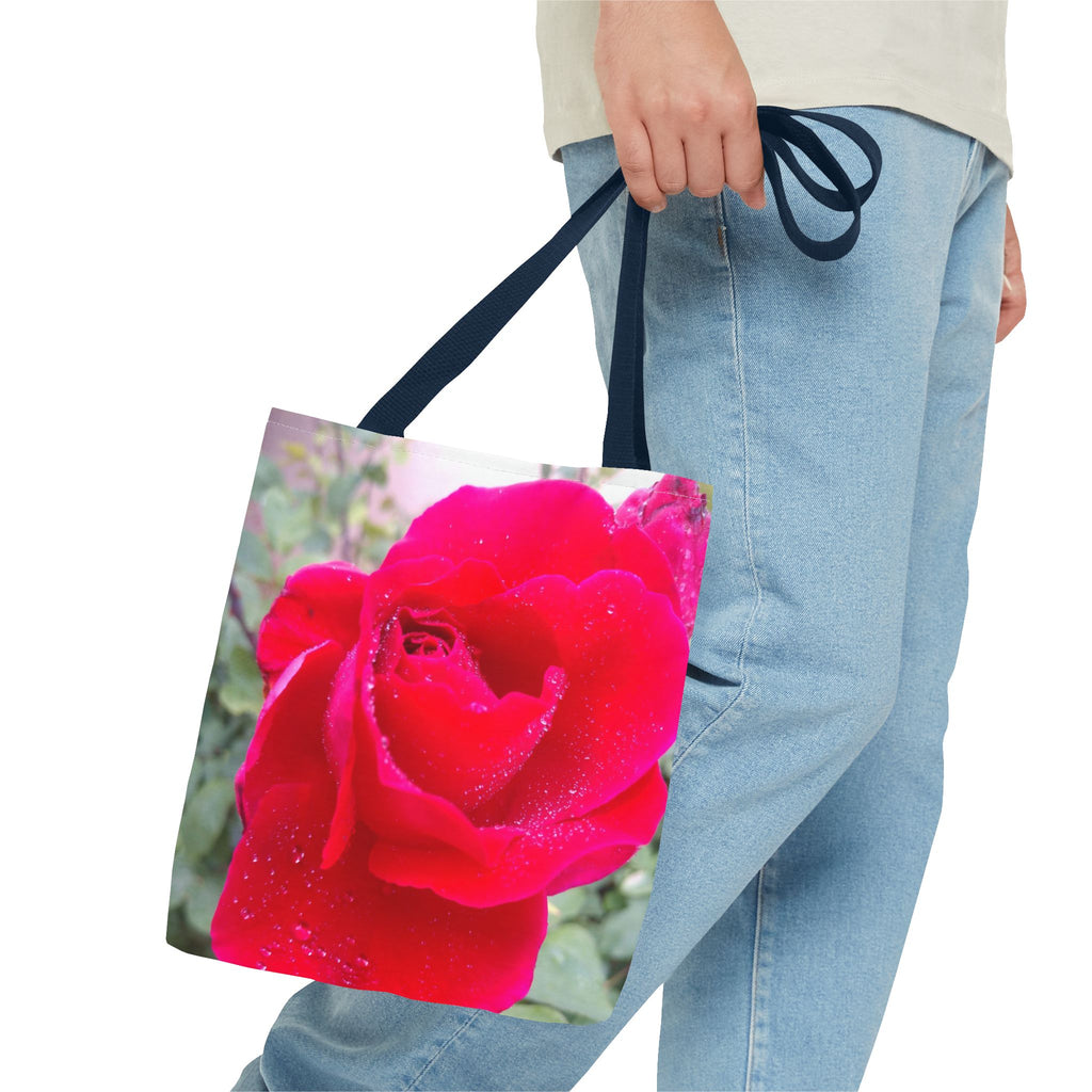 Vibrant Floral Tote Bag | Artistic Rose Design for Everyday Use, Eco-Friendly Shopping, Perfect Gift for Garden Lovers