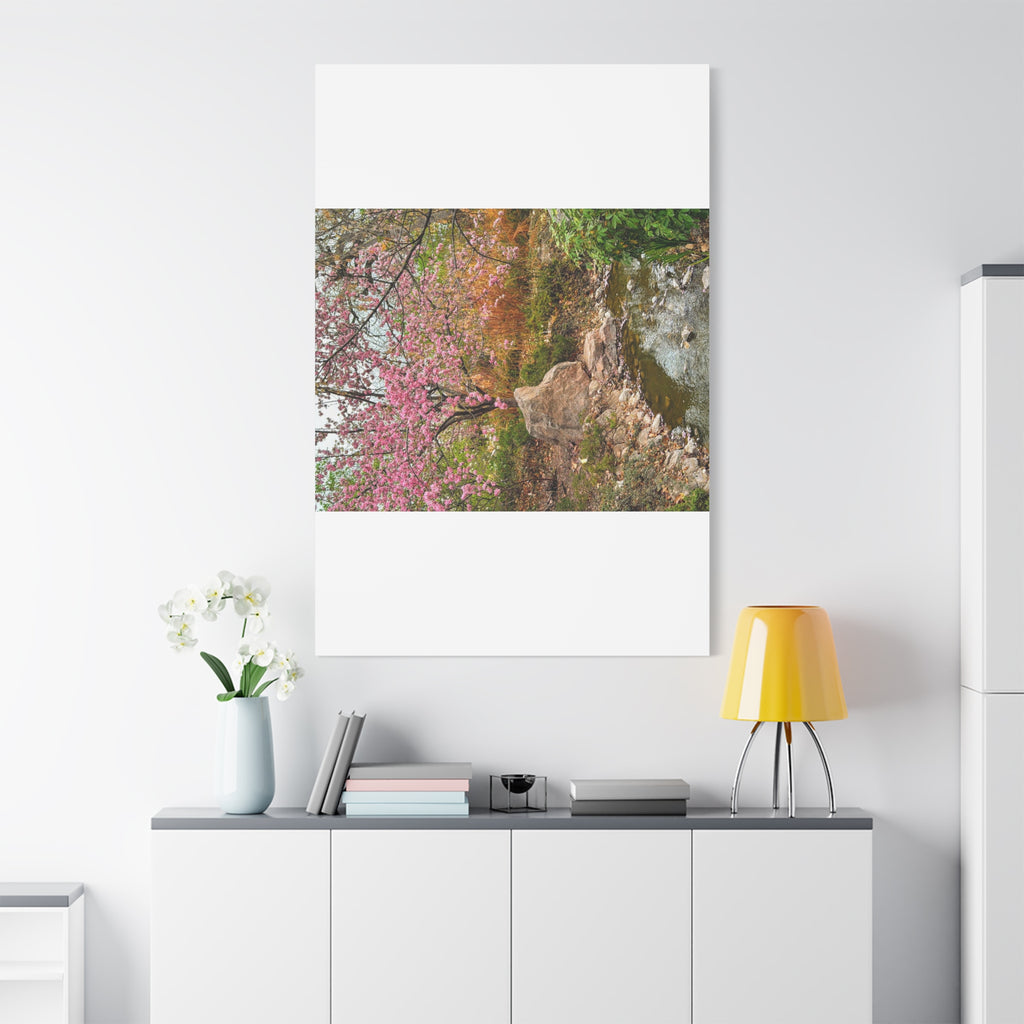 Blossoming Serenity Canvas Print, Floral Wall Art, Nature Decor, Home Aesthetic, Gift Idea for Garden Lovers, Spring Decor