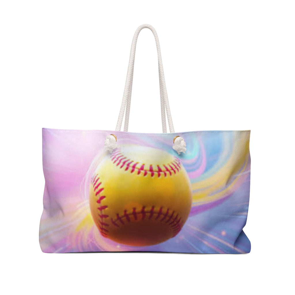 Softball Weekender Bag, Sports Tote, Travel Bag for Athletes, Softball Lover Gift, Gym Bag for Sports Events