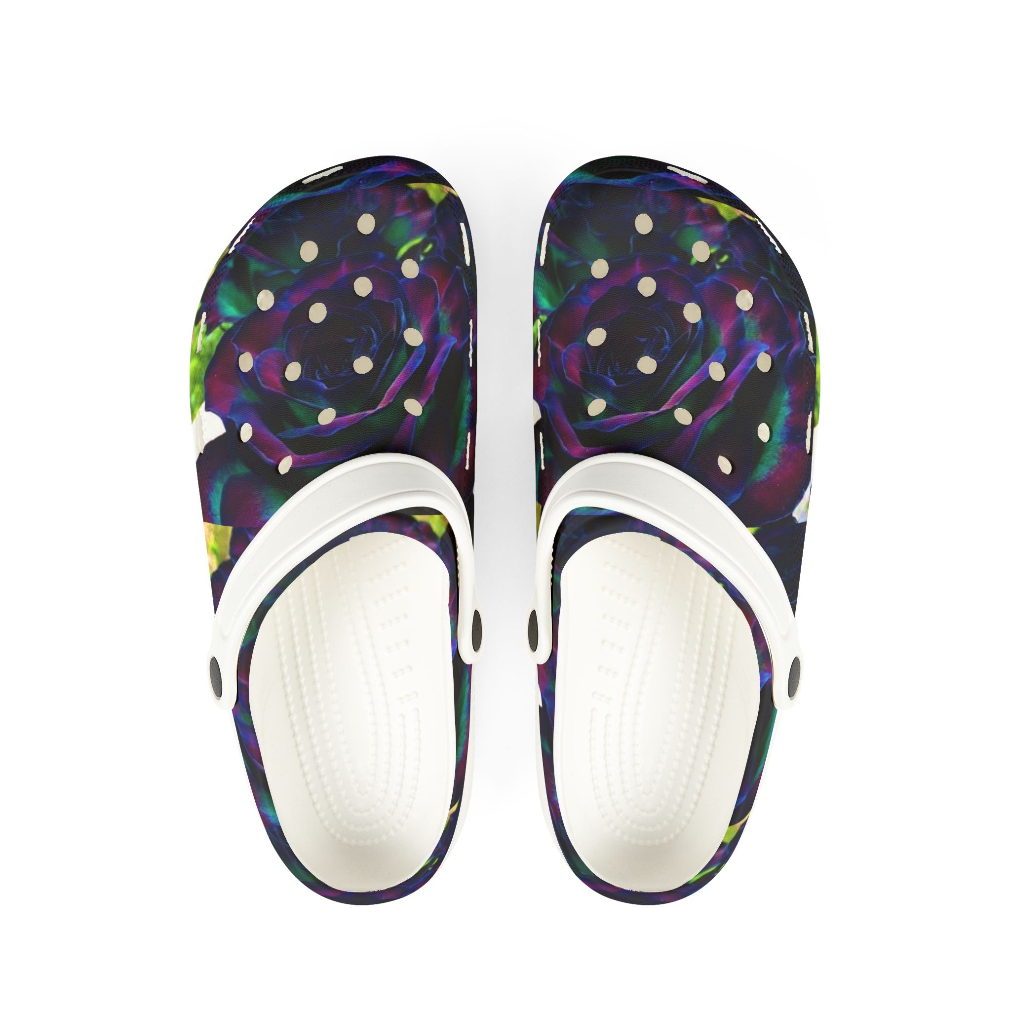 Colorful Floral EVA Foam Rubber Shoes for Comfort & Style, Trendy Garden Clogs, Perfect for Summer, Casual Outdoors, Gift for Flower Lovers