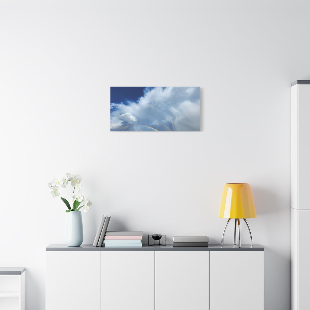 Rainbow Cloud Art Canvas Print, Stretched Wall Decor, Home/Office Art, Gift for Nature Lovers, Gallery Wall Accent