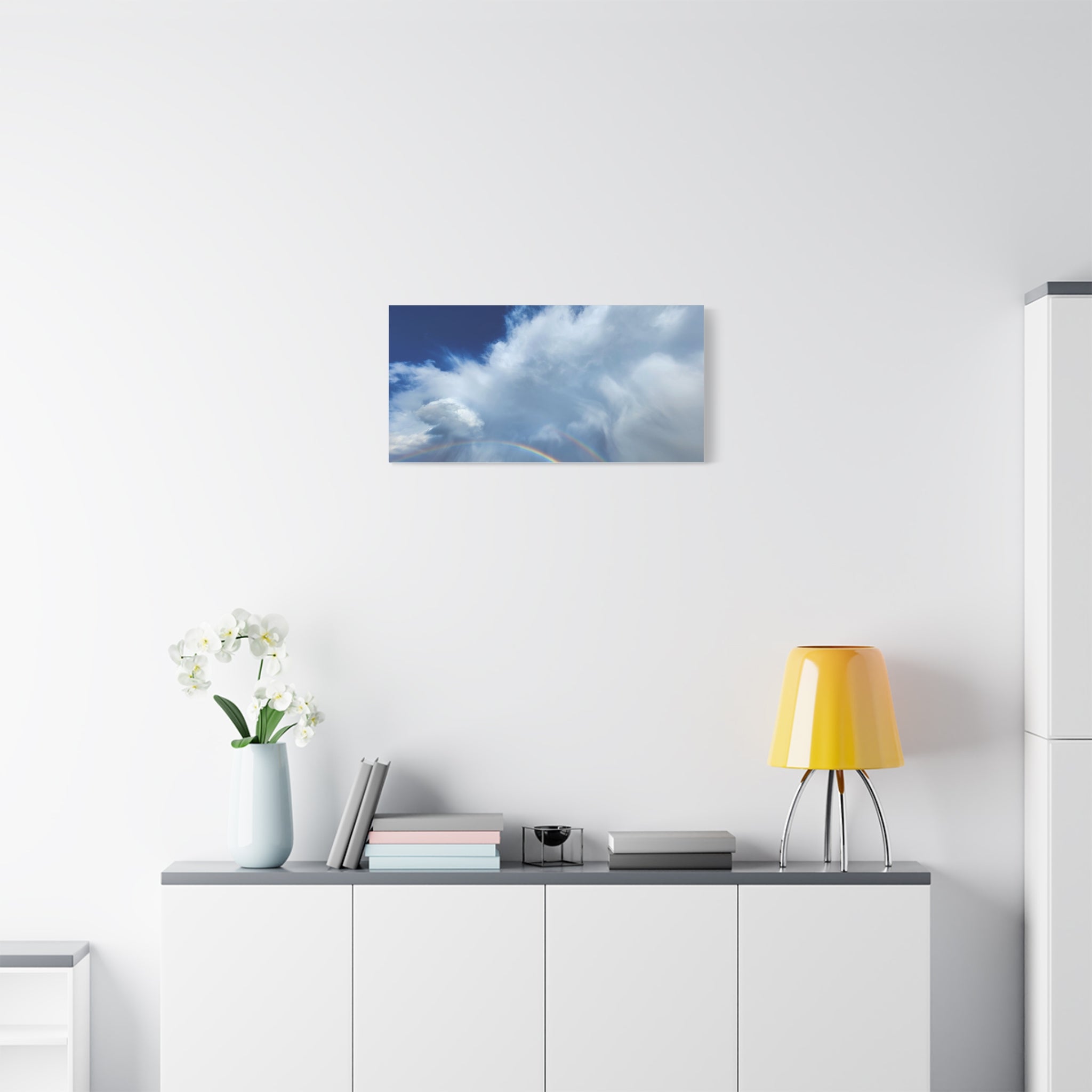 Rainbow Cloud Art Canvas Print, Stretched Wall Decor, Home/Office Art, Gift for Nature Lovers, Gallery Wall Accent