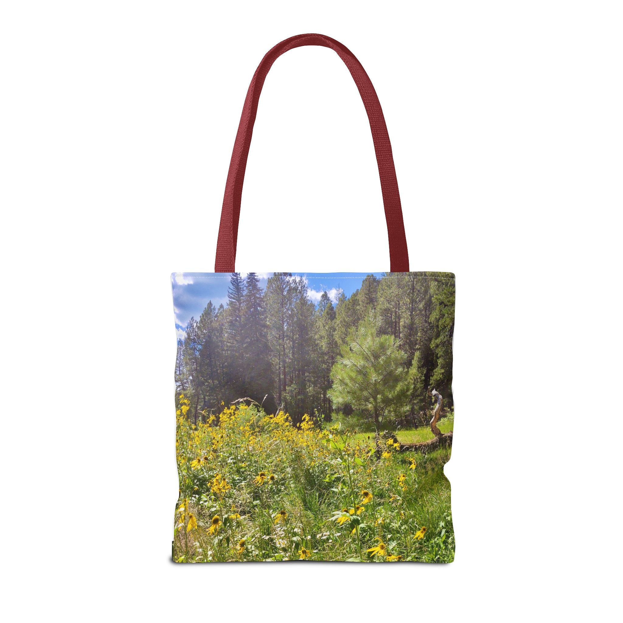 Nature-Inspired Tote Bag, Eco-Friendly Shopping Bag, Flower Print Purse, Gift for Nature Lovers, Summer Picnic Carrier