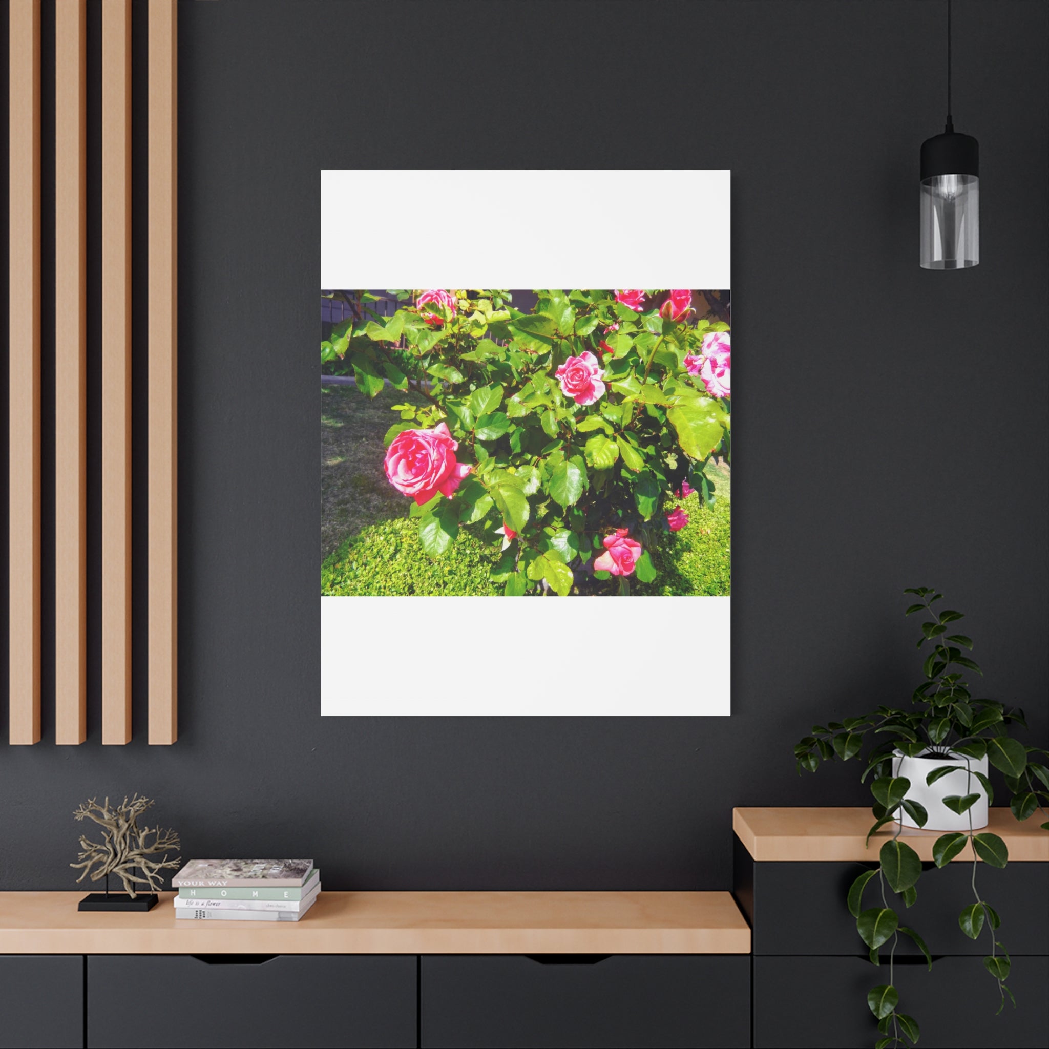 Floral Canvas Wall Art, Pink Rose Decor, Home Gallery Piece, Flower Photography, Garden Wall Decor, Floral Print